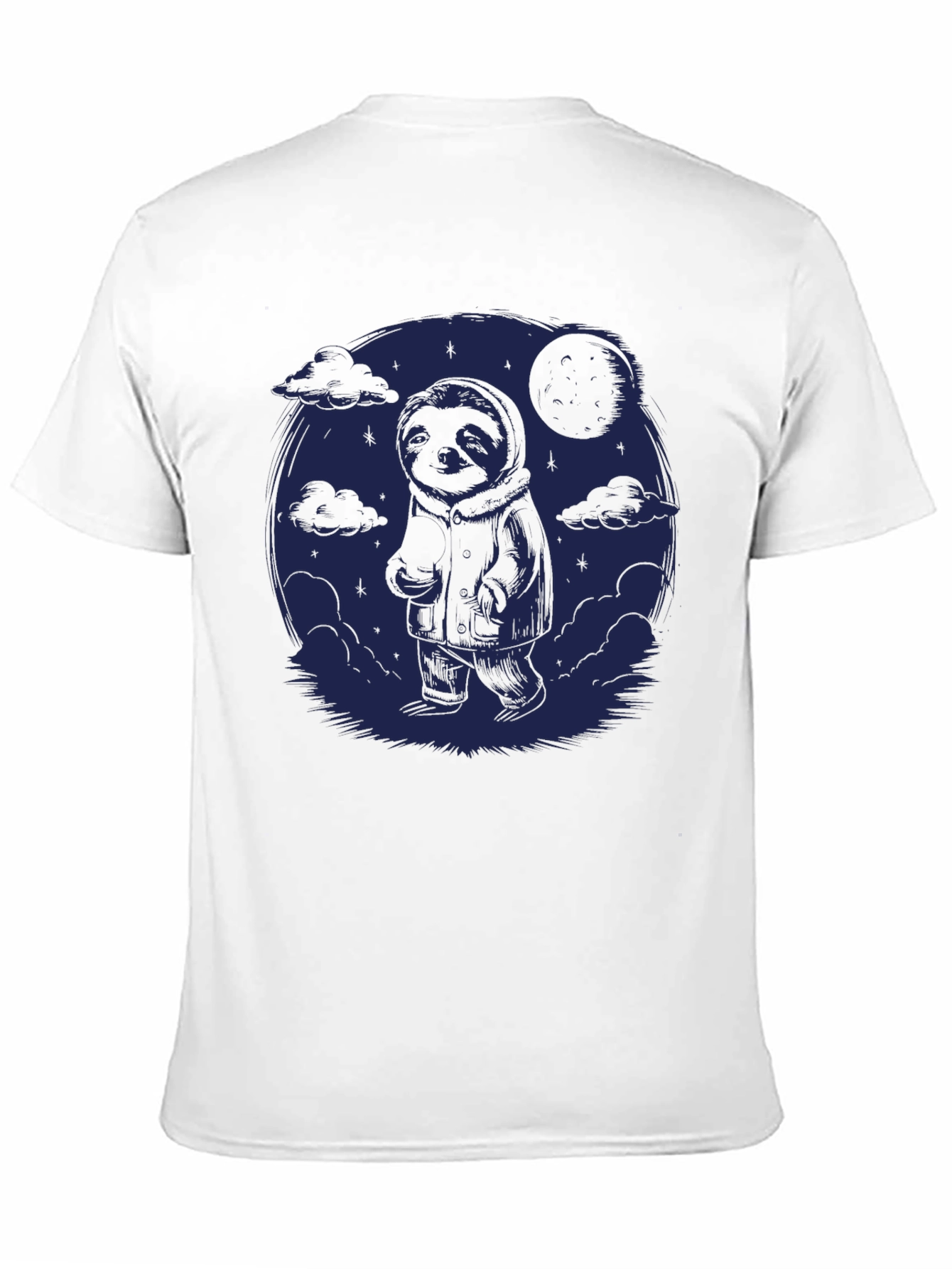 Sloth Moon Graphic Tee - Comfy Casual Style