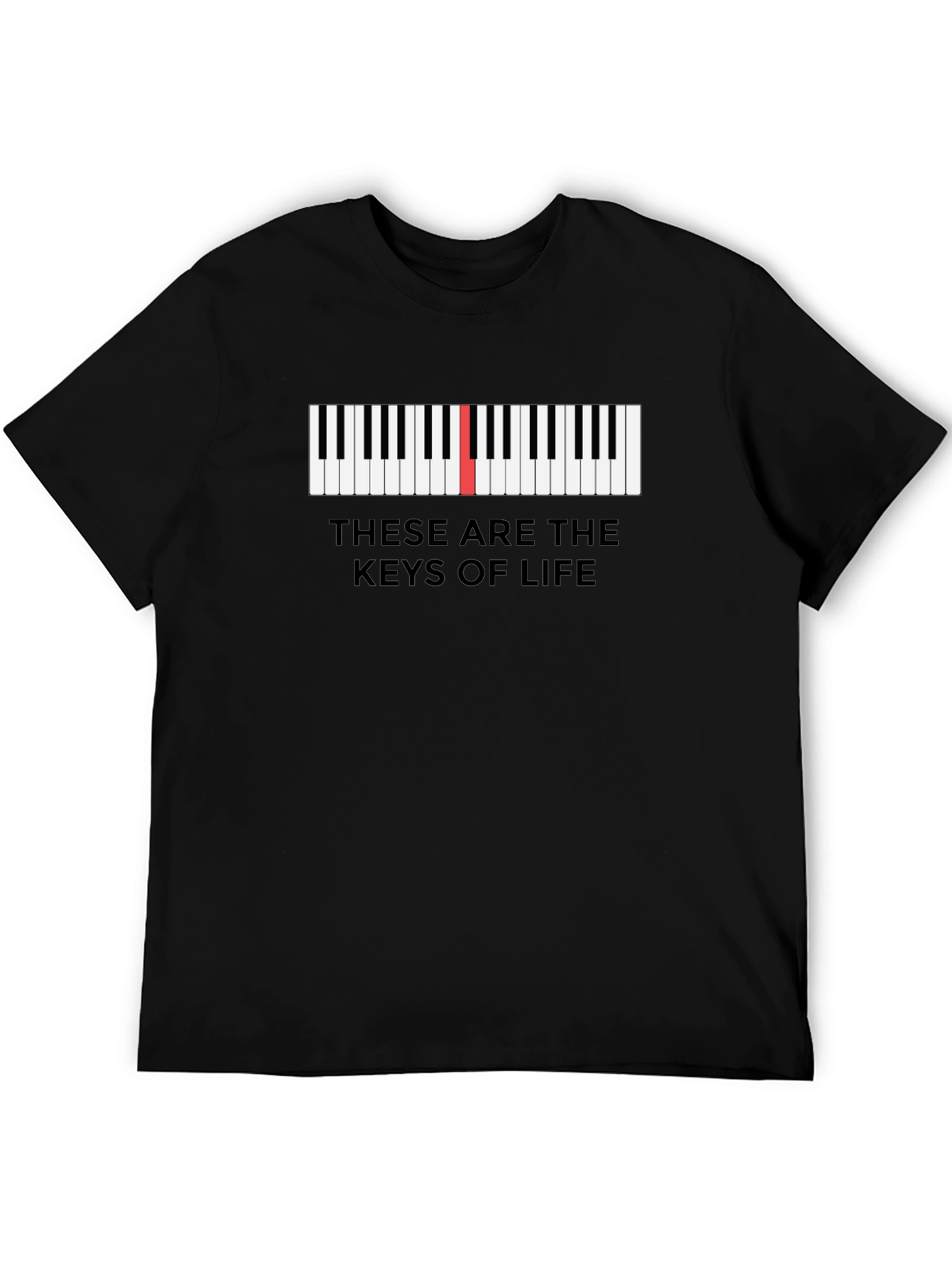 Piano Keys of Life Graphic Tee