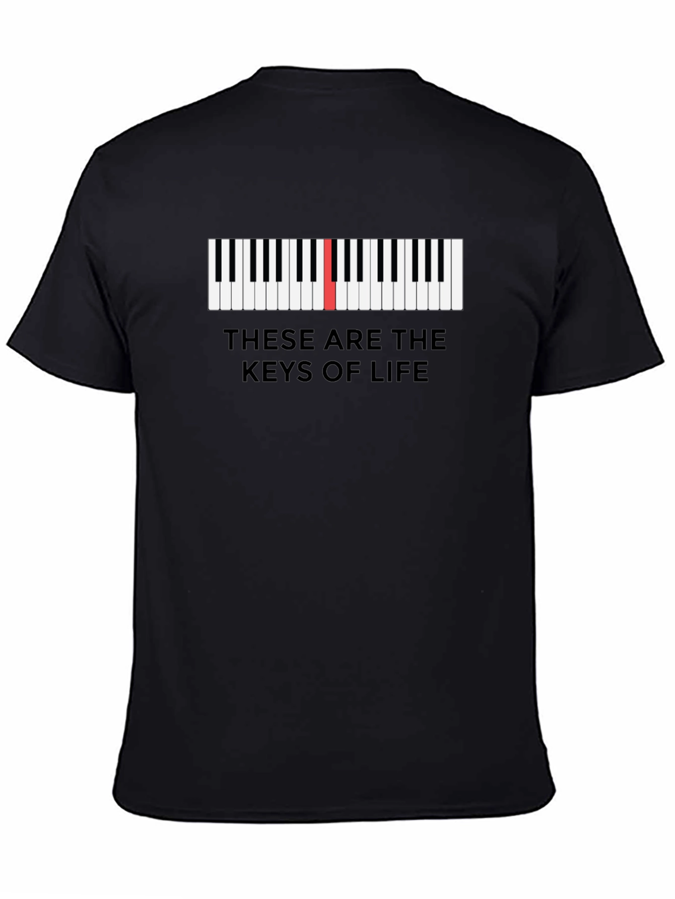 Piano Keys of Life Graphic Tee