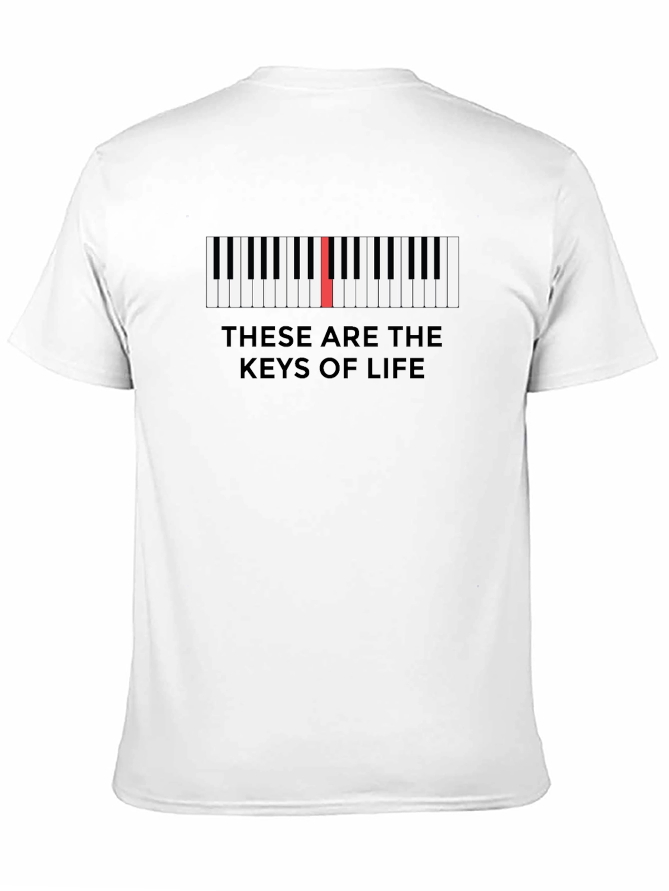 Piano Keys of Life Graphic Tee