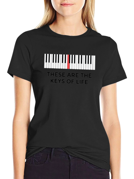 Piano Keys of Life Graphic Tee
