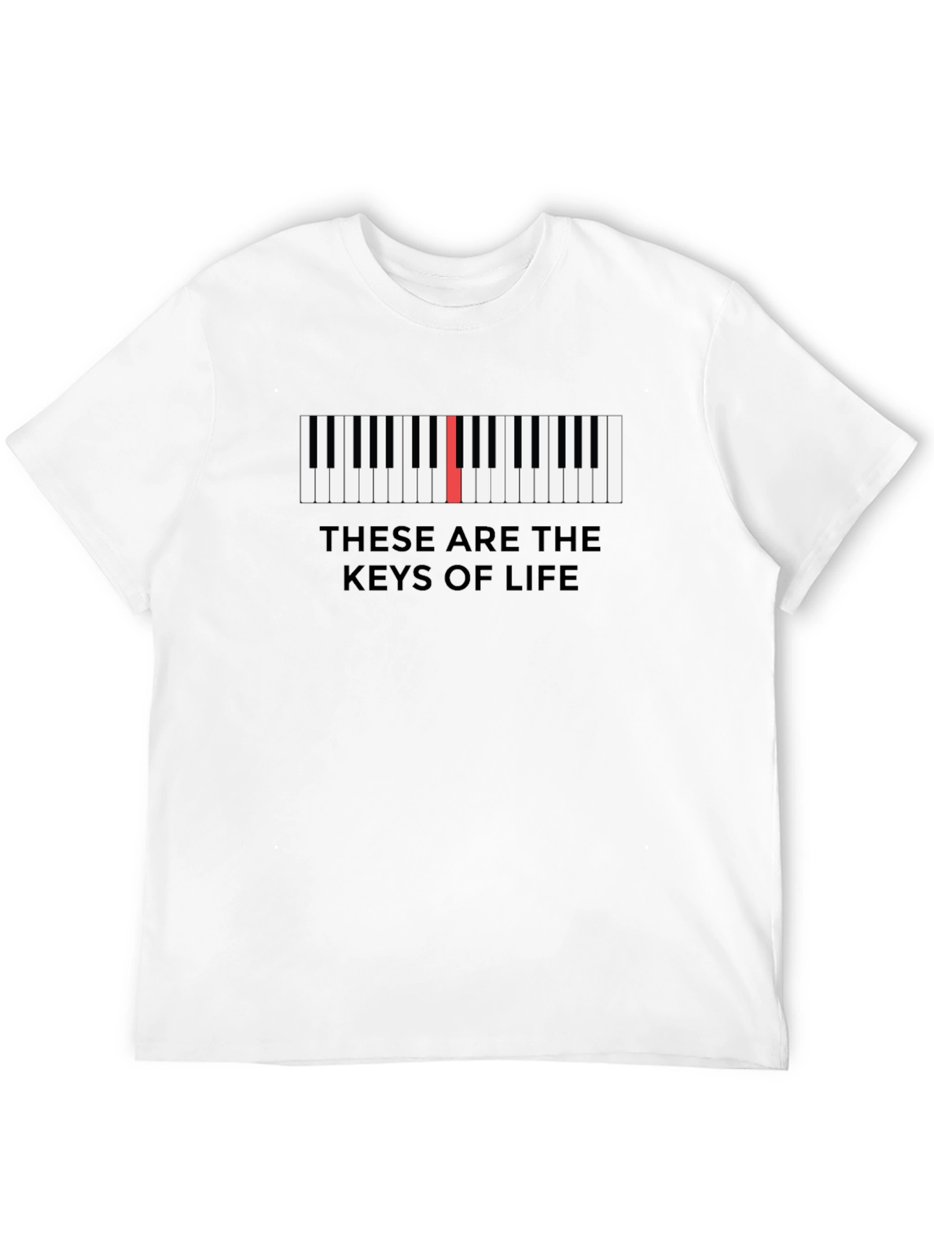 Piano Keys of Life Graphic Tee