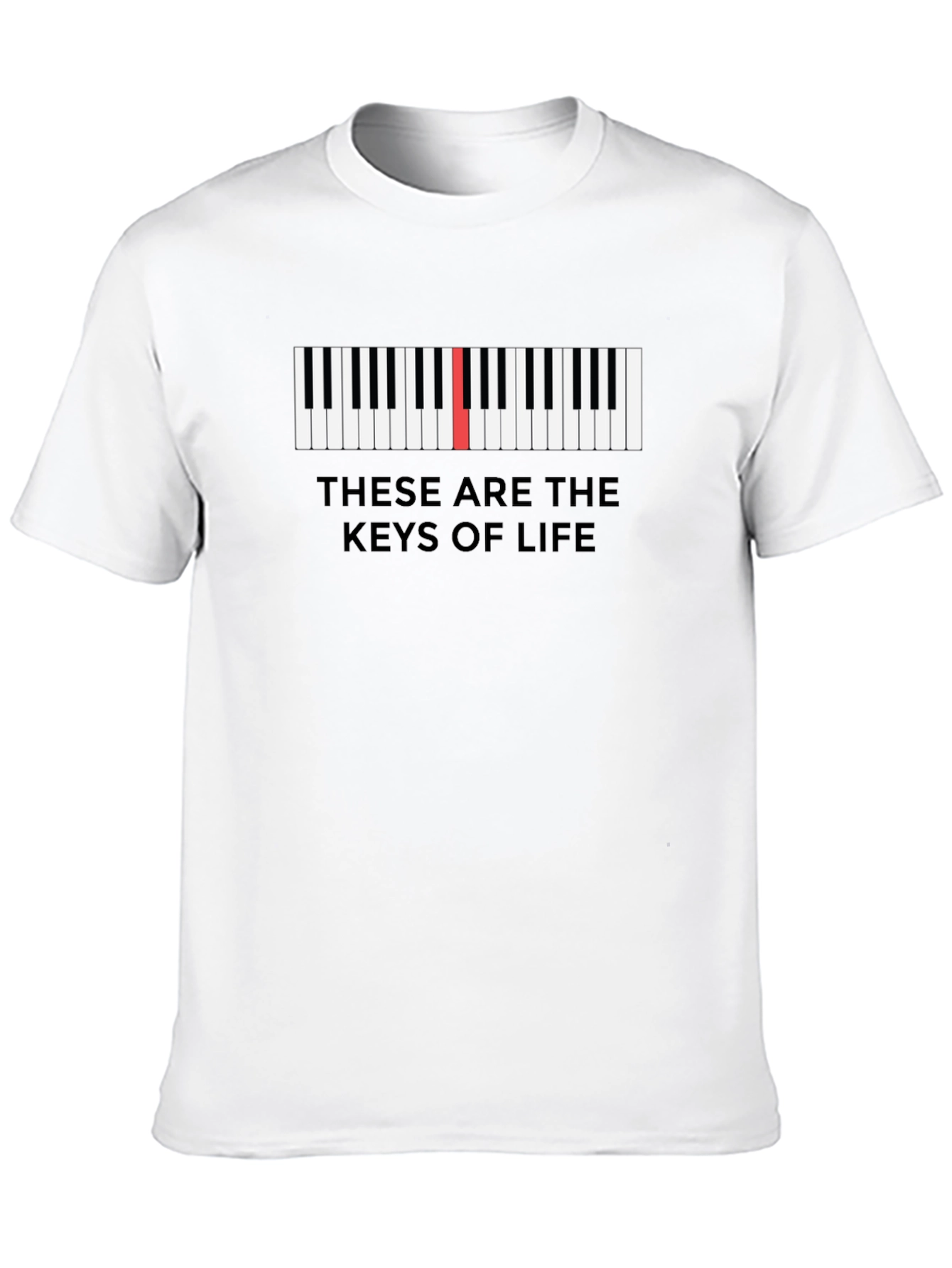 Piano Keys of Life Graphic Tee