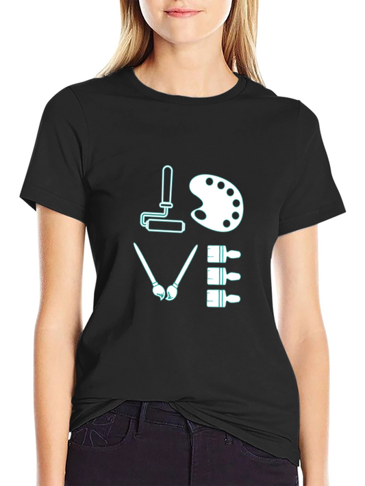 Painters Love T-Shirt - Artistic Design