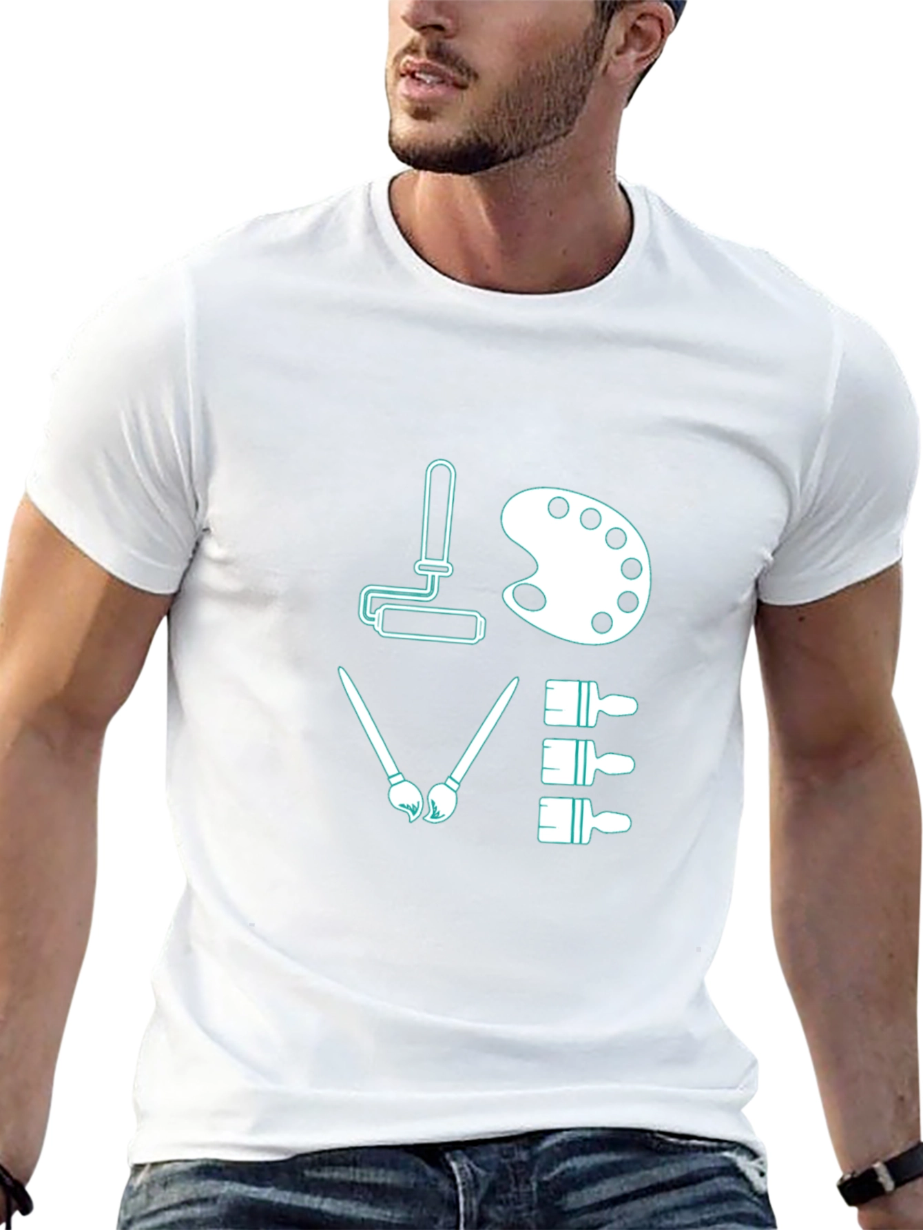Painters Love T-Shirt - Artistic Design