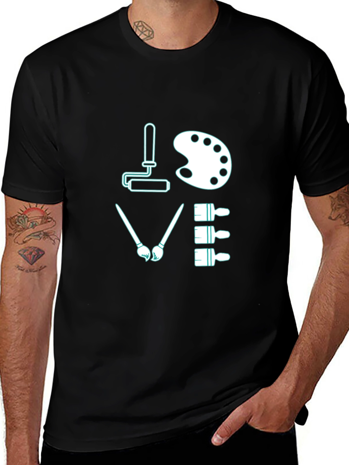 Painters Love T-Shirt - Artistic Design