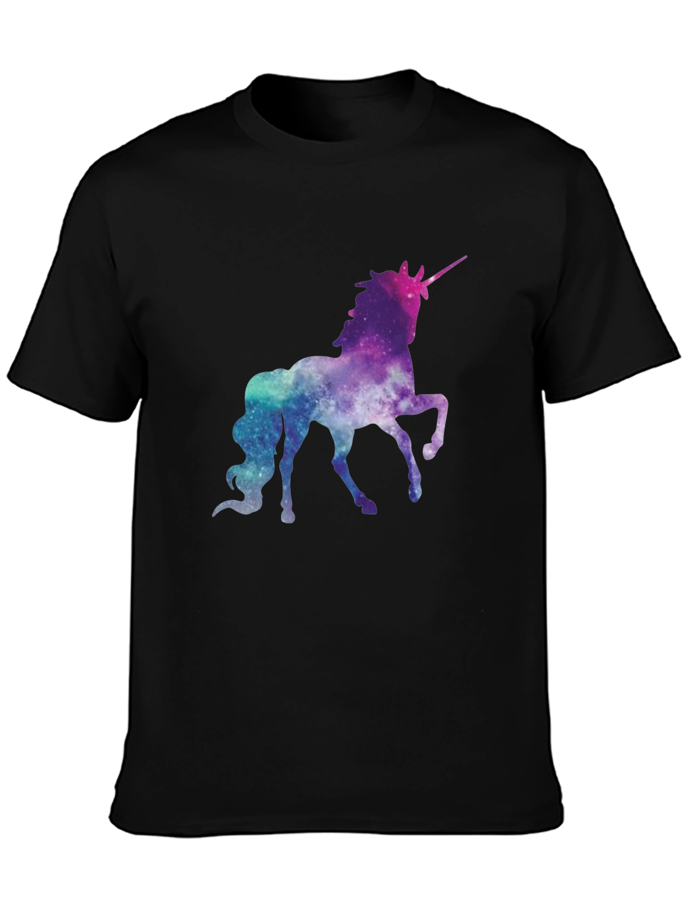 Galaxy Unicorn Black T-Shirt