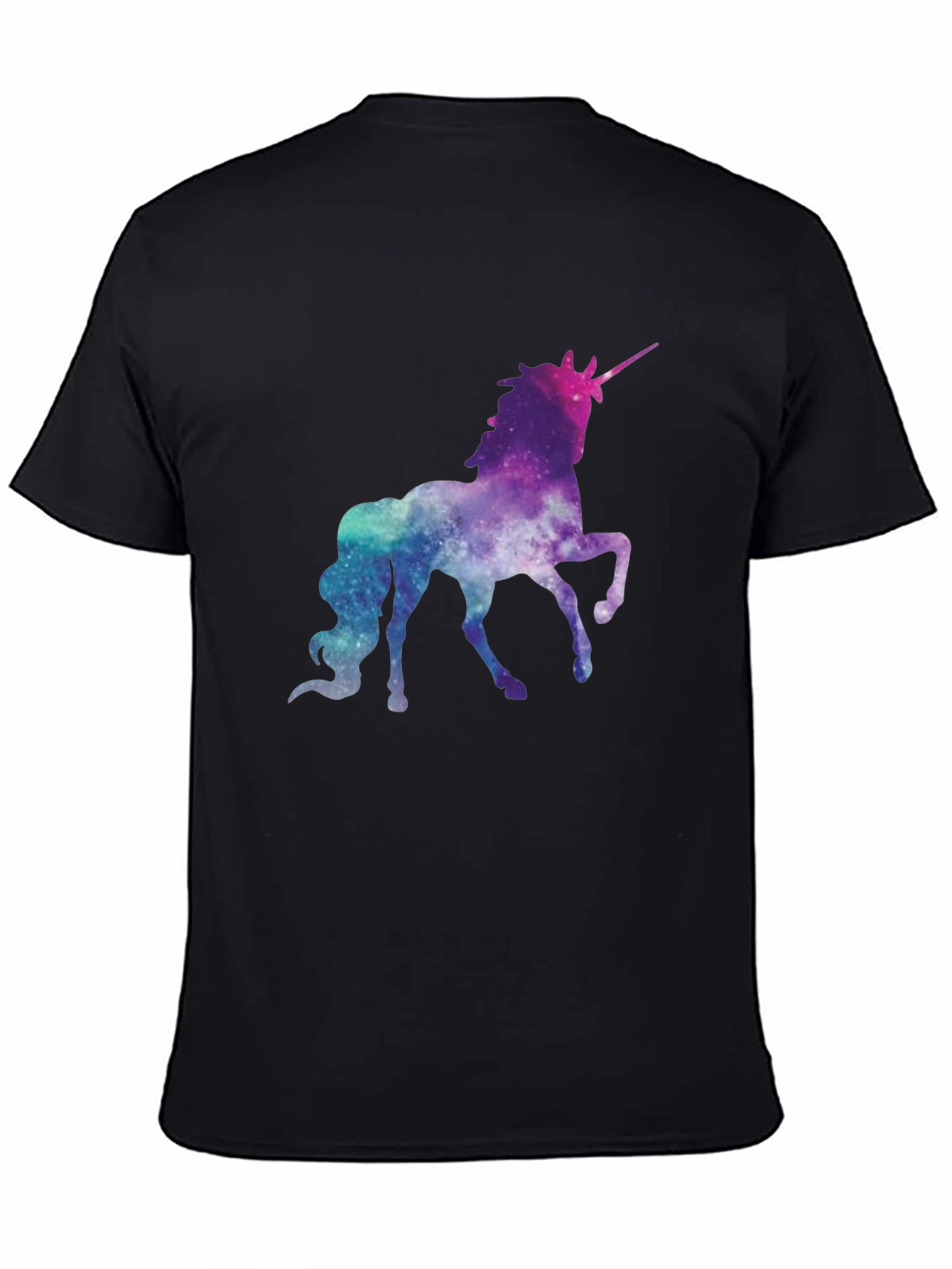 Galaxy Unicorn Black T-Shirt