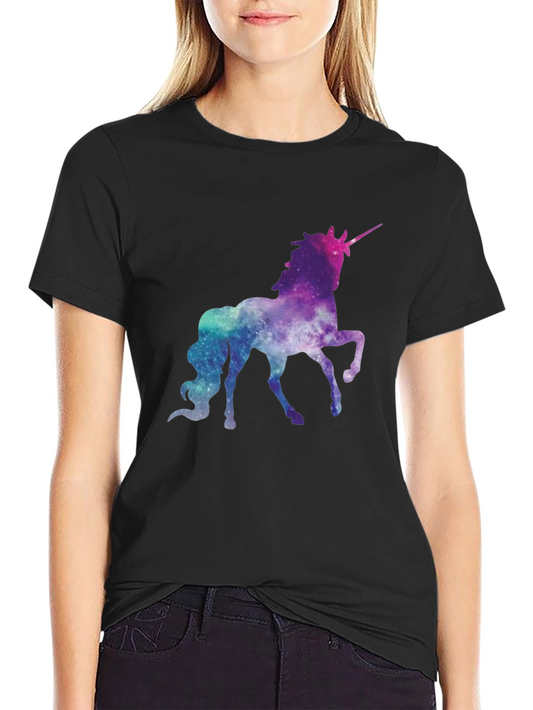 Galaxy Unicorn Black T-Shirt