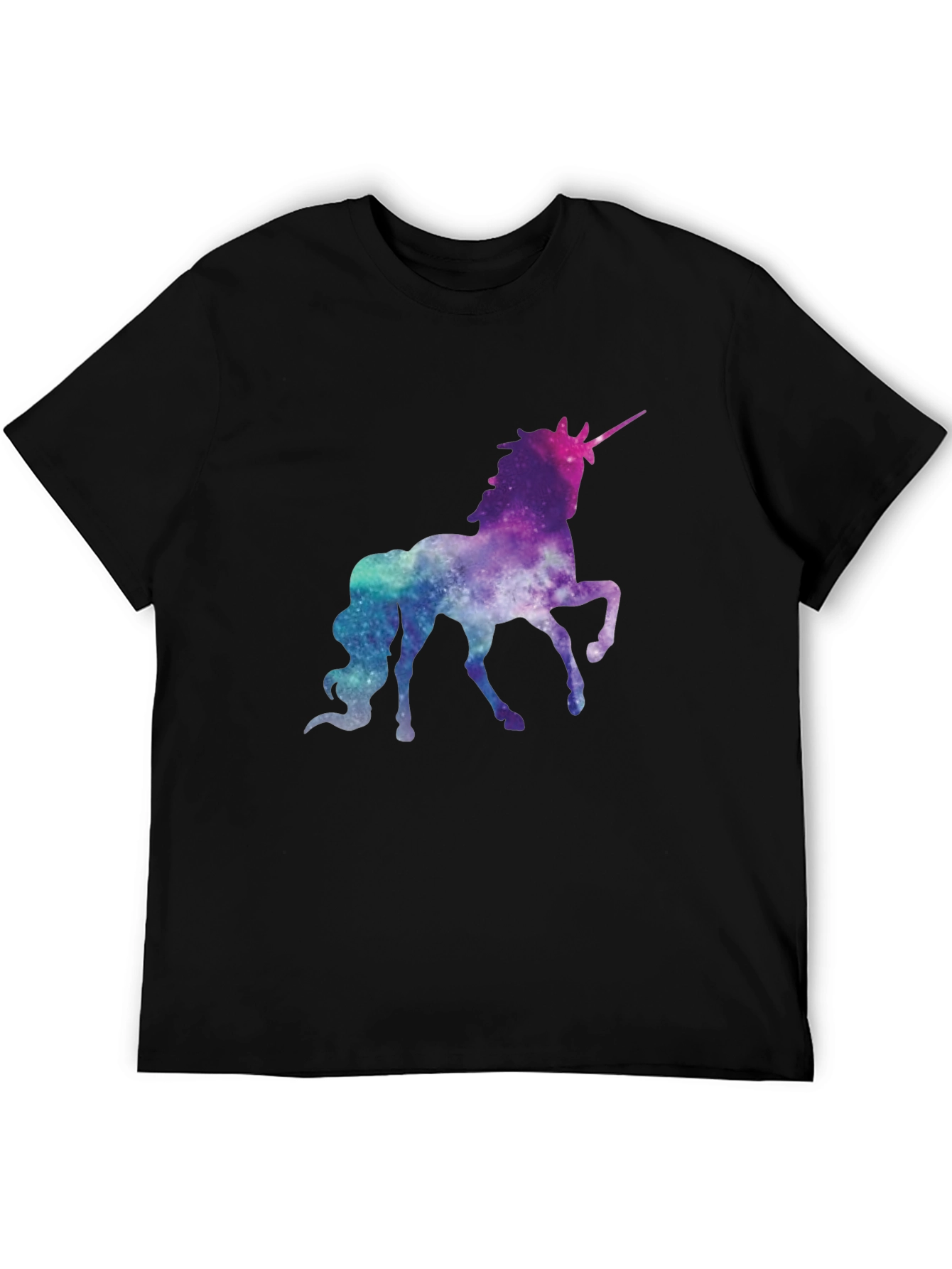 Galaxy Unicorn Black T-Shirt