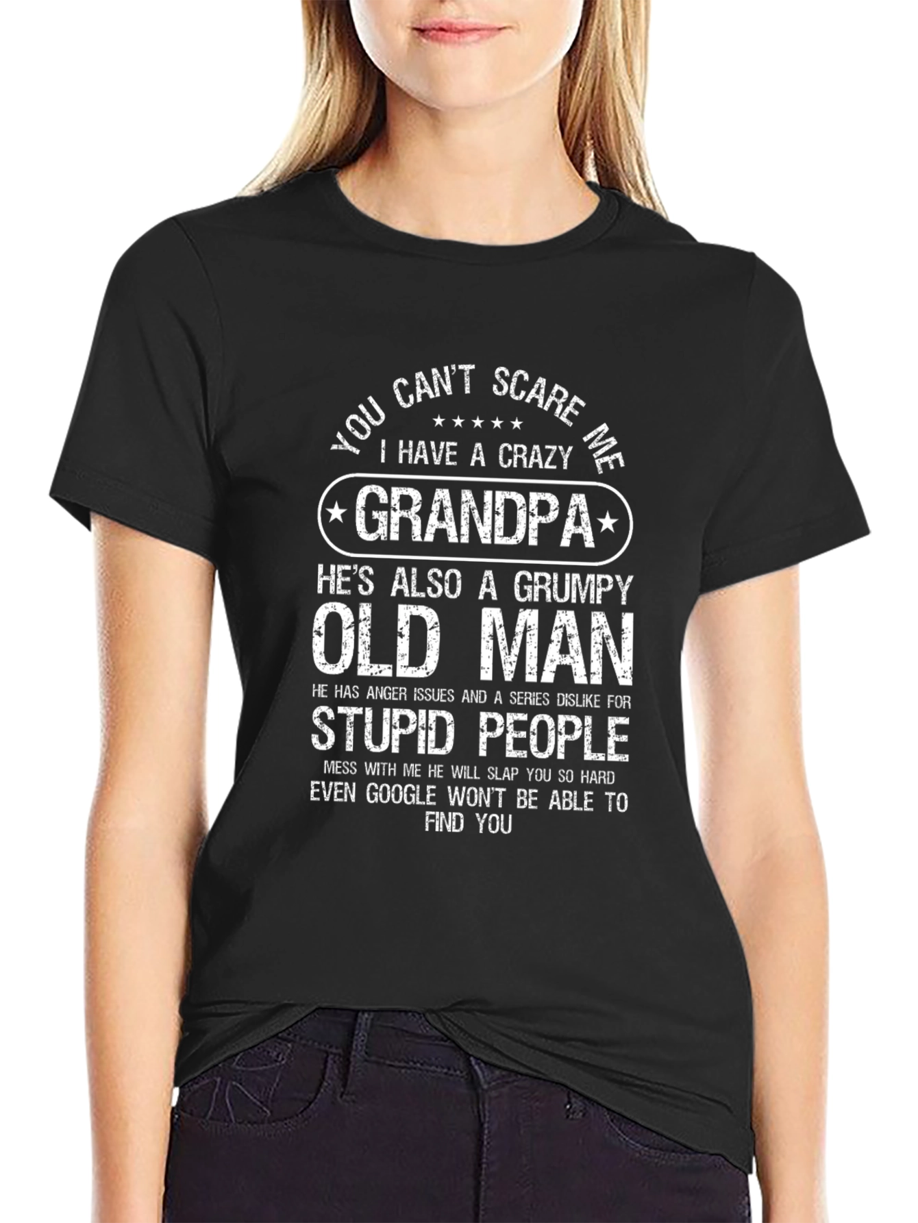 Crazy Grandpa T-Shirt - Funny Grumpy Old Man Tee