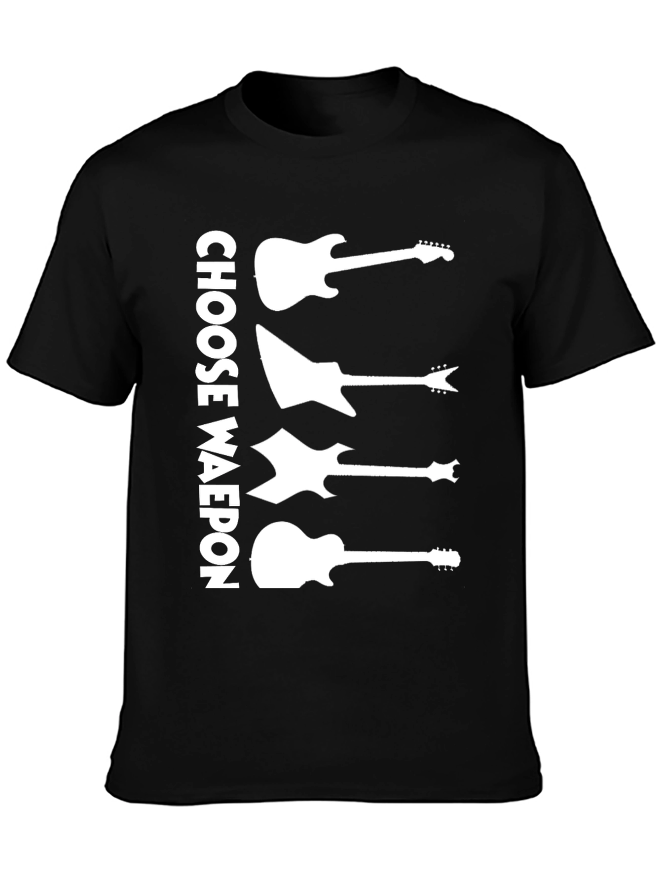 Choose Weapon Guitar T-Shirt - Rock Music Tee