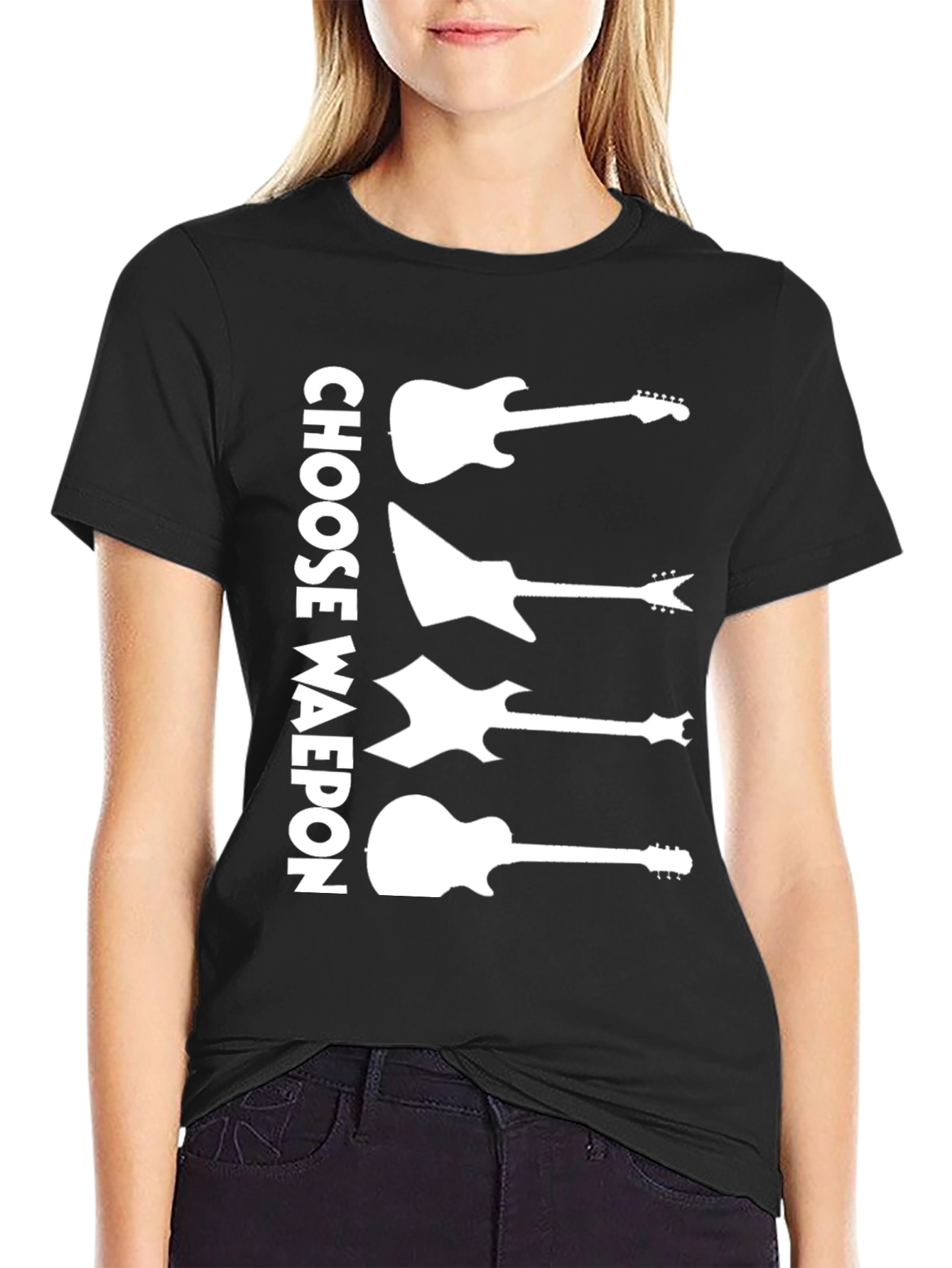 Choose Weapon Guitar T-Shirt - Rock Music Tee