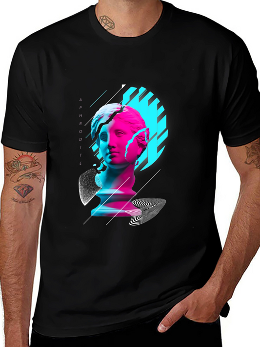 Aphrodite Graphic Tee - Stylish Black T-Shirt
