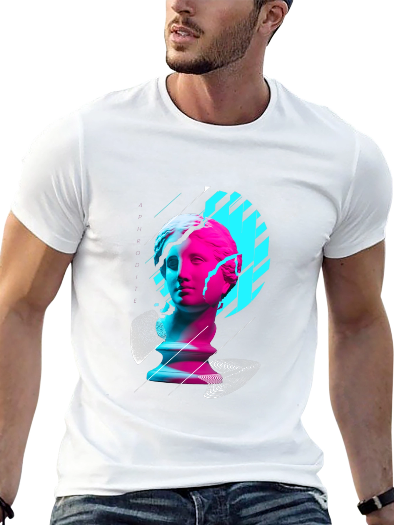 Aphrodite Graphic Tee - Stylish Black T-Shirt