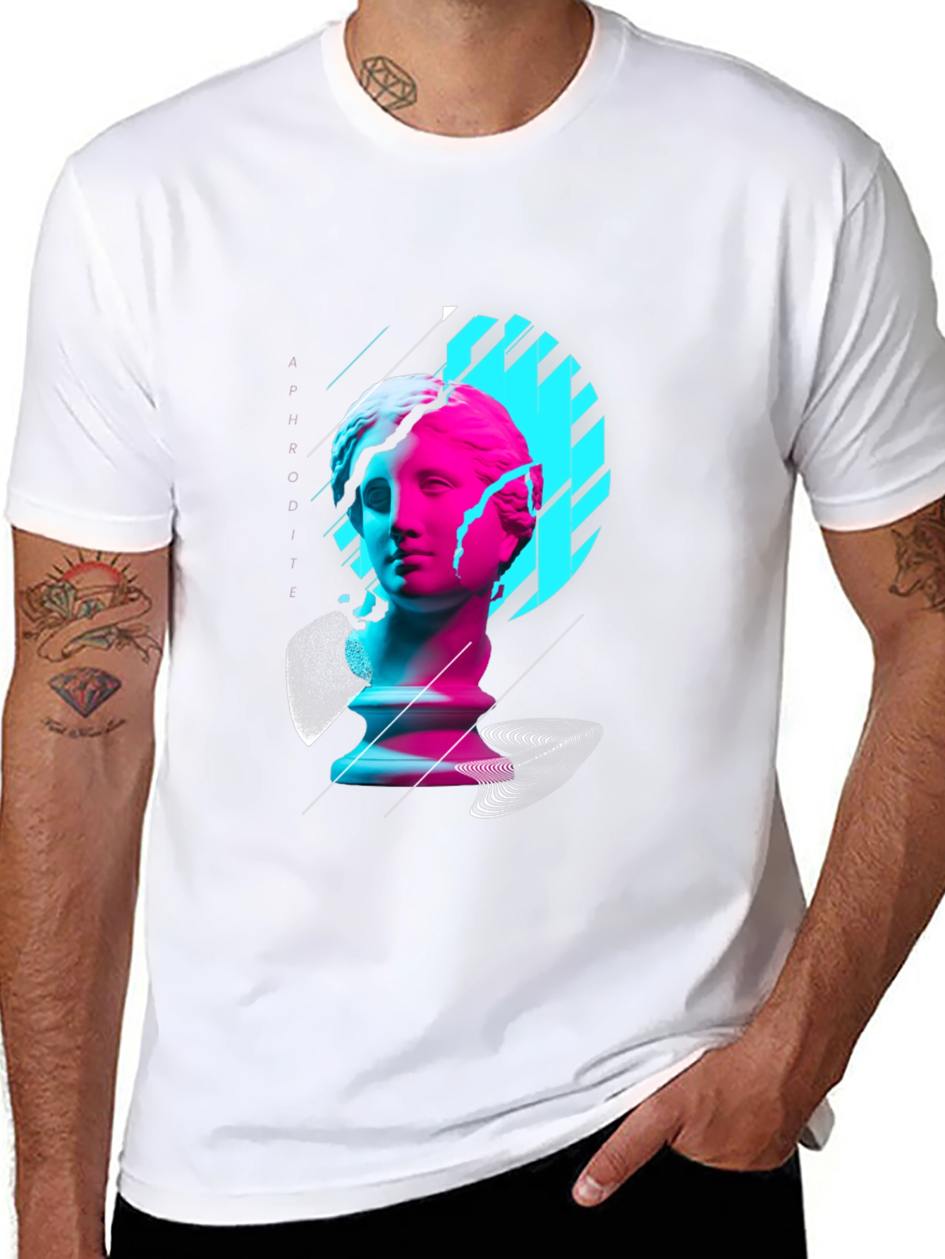 Aphrodite Graphic Tee - Stylish Black T-Shirt