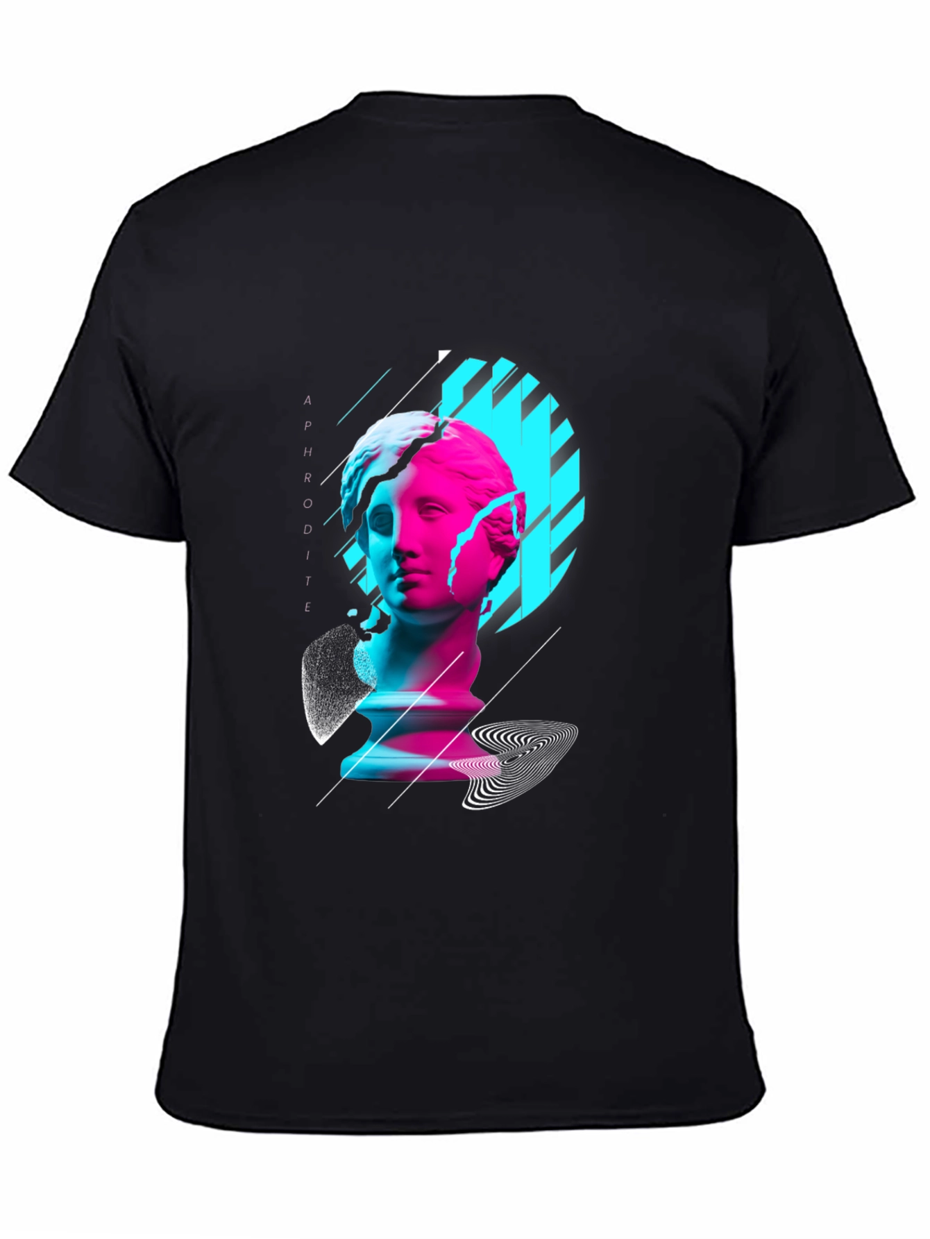 Aphrodite Graphic Tee - Stylish Black T-Shirt