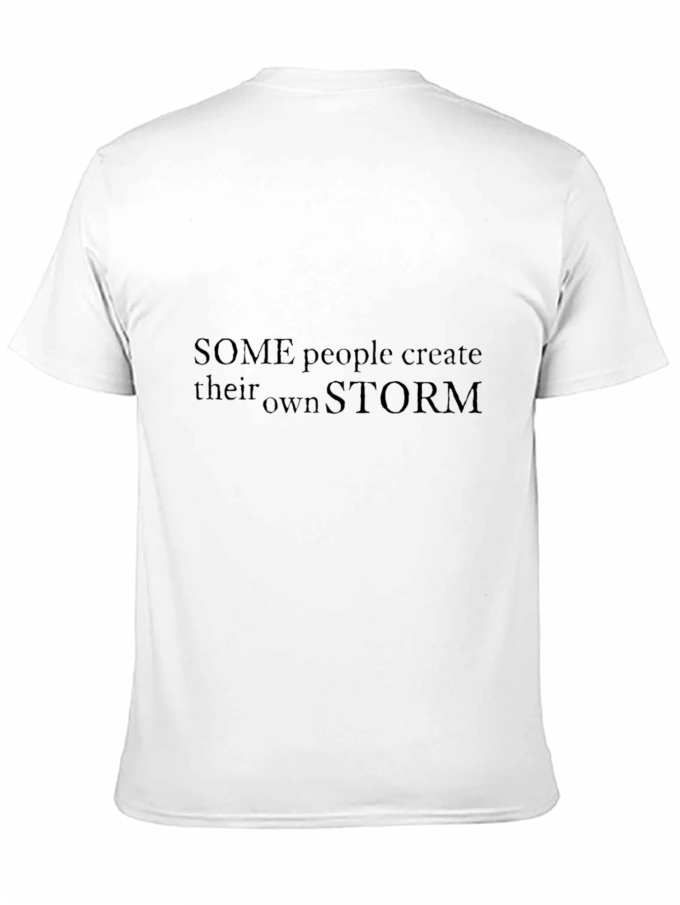 Mens Black T-Shirt - Own Storm Graphic Tee