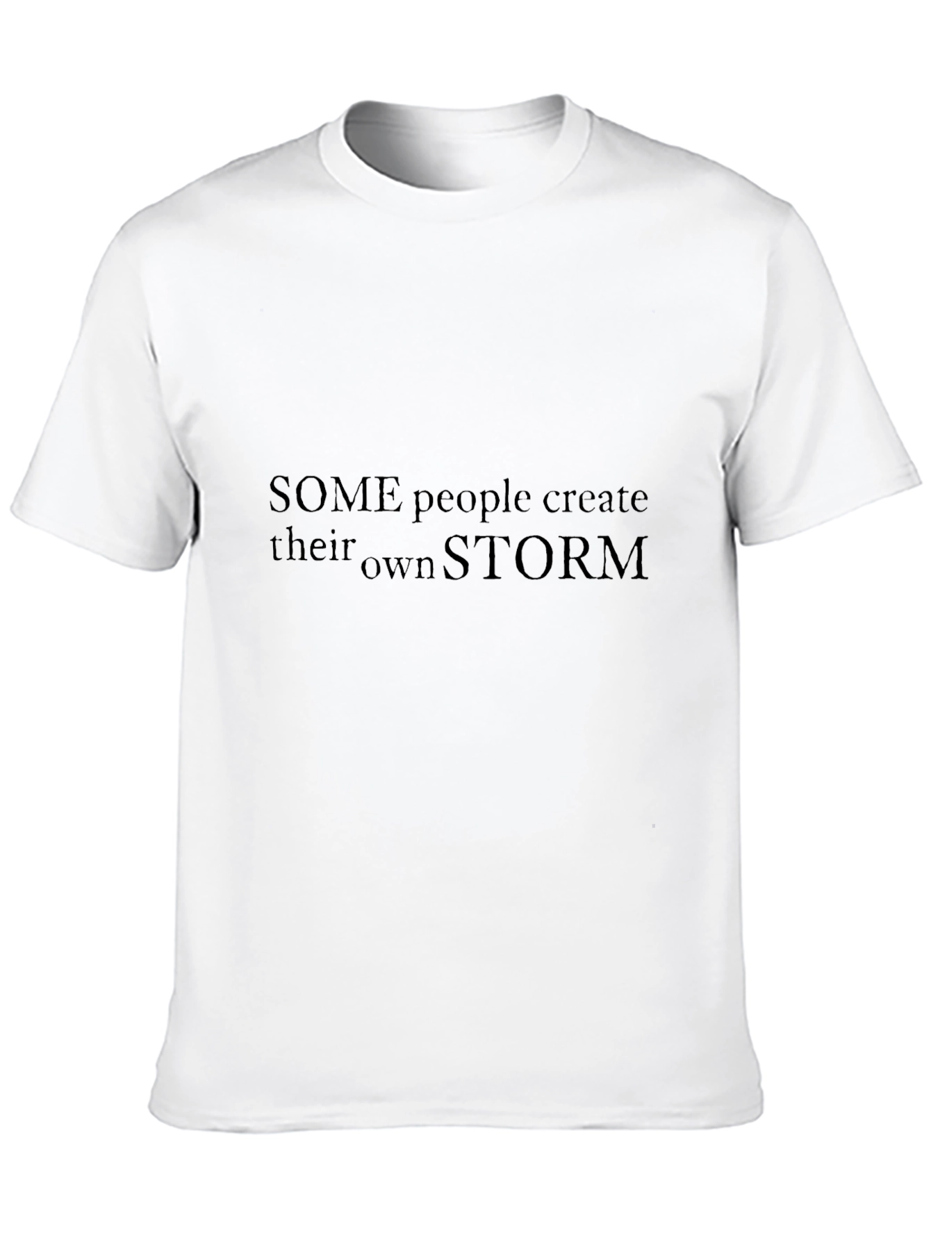 Mens Black T-Shirt - Own Storm Graphic Tee