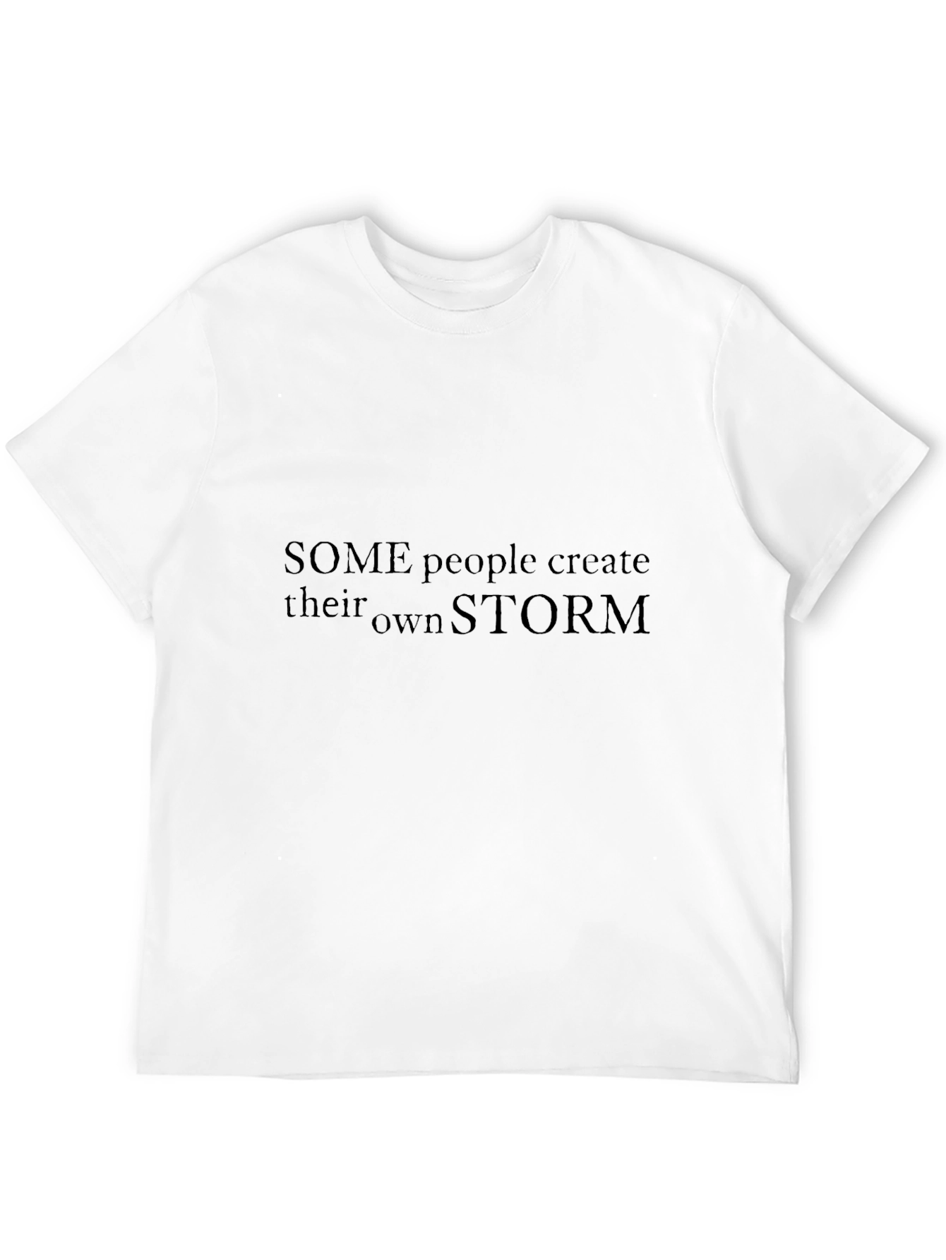 Mens Black T-Shirt - Own Storm Graphic Tee