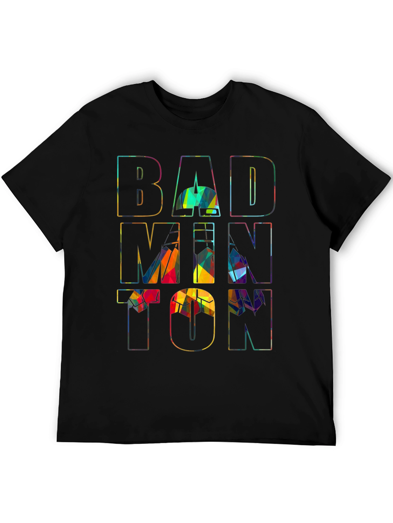 Badminton Graphic Tee - Sporty Black T-Shirt