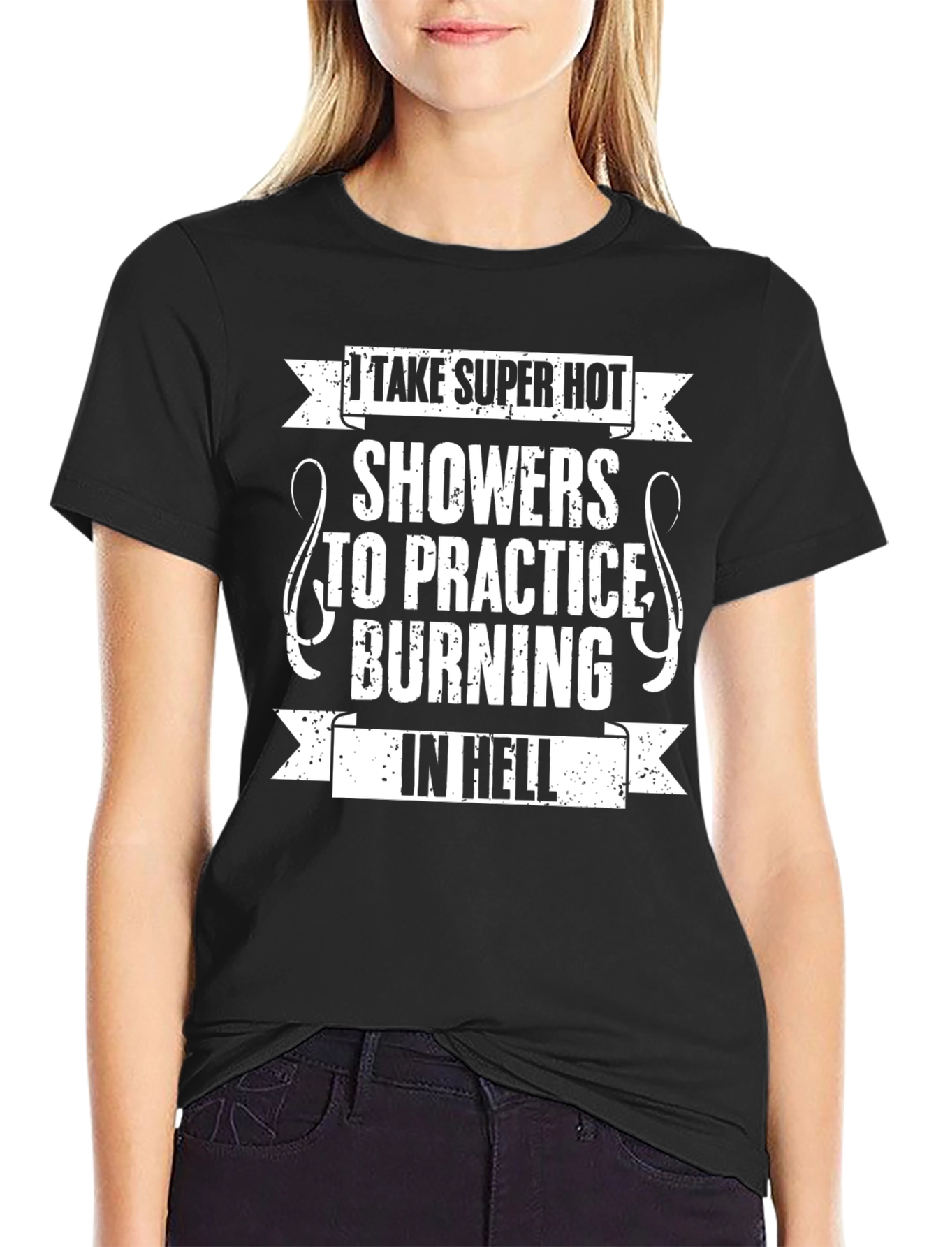 Funny Burning in Hell Graphic Tee