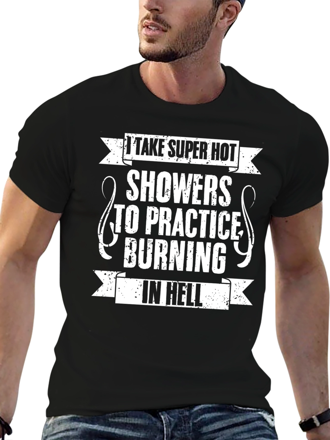 Funny Burning in Hell Graphic Tee