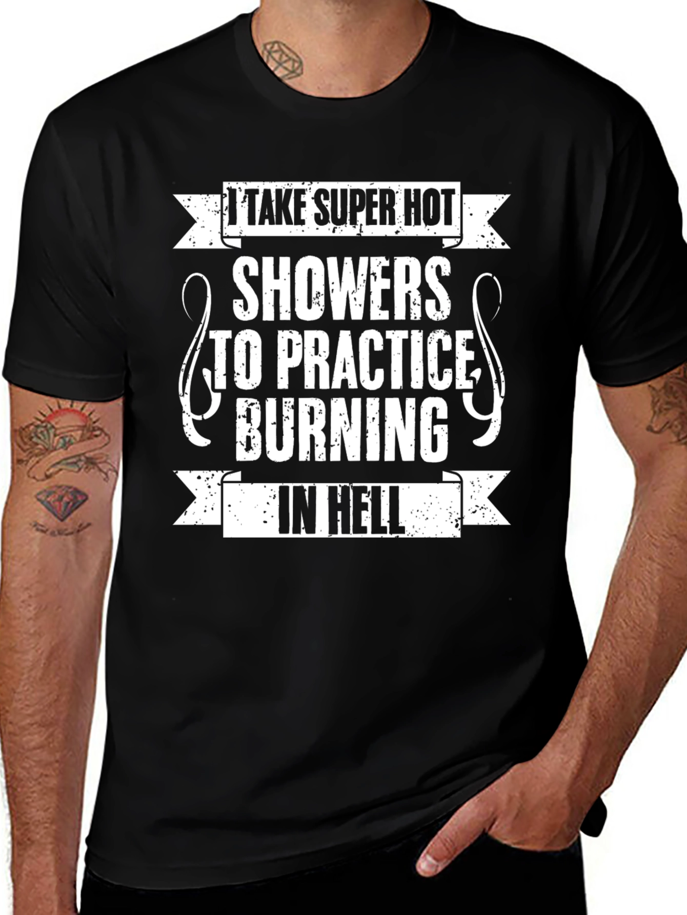 Funny Burning in Hell Graphic Tee