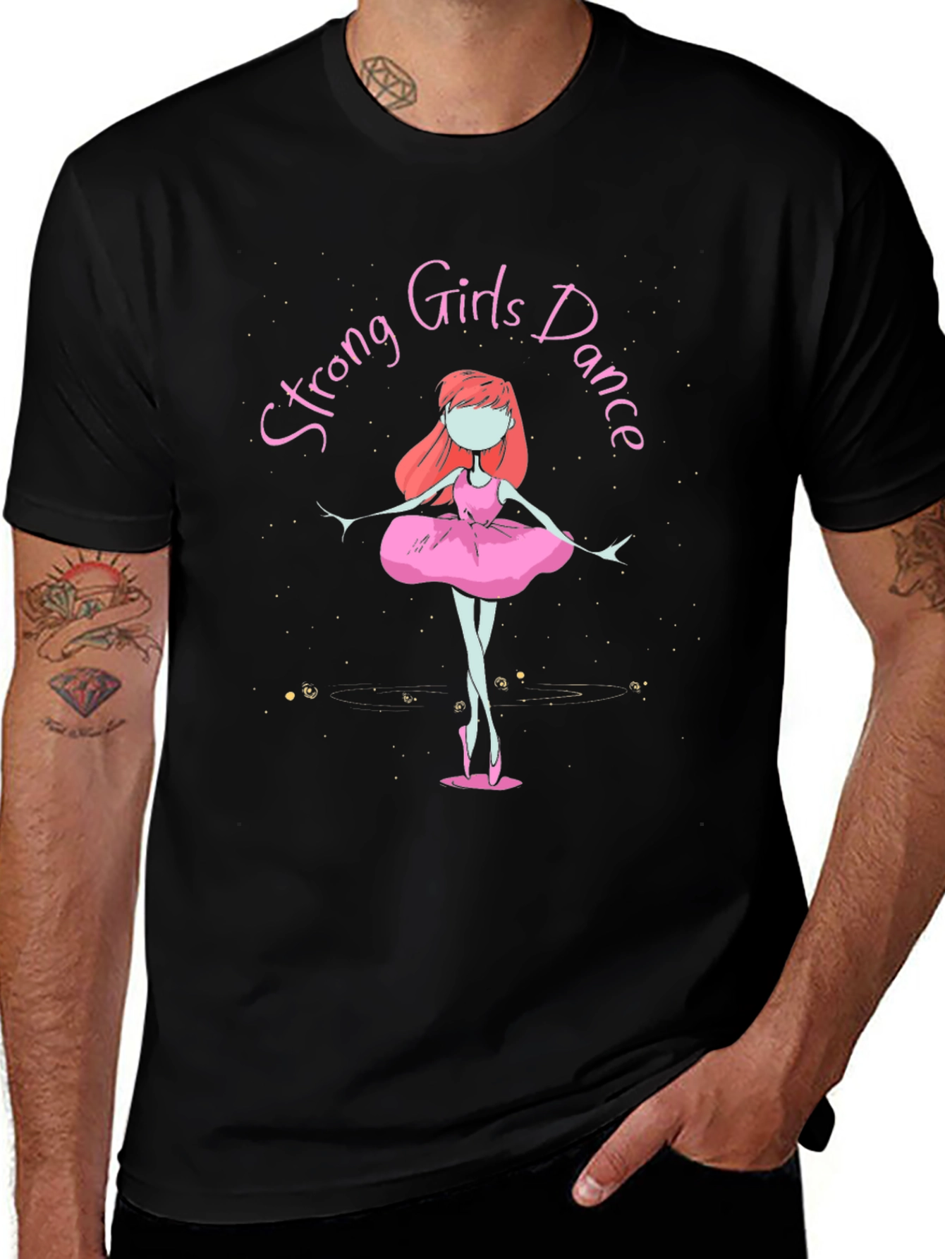 Strong Girls Dance Black T-Shirt
