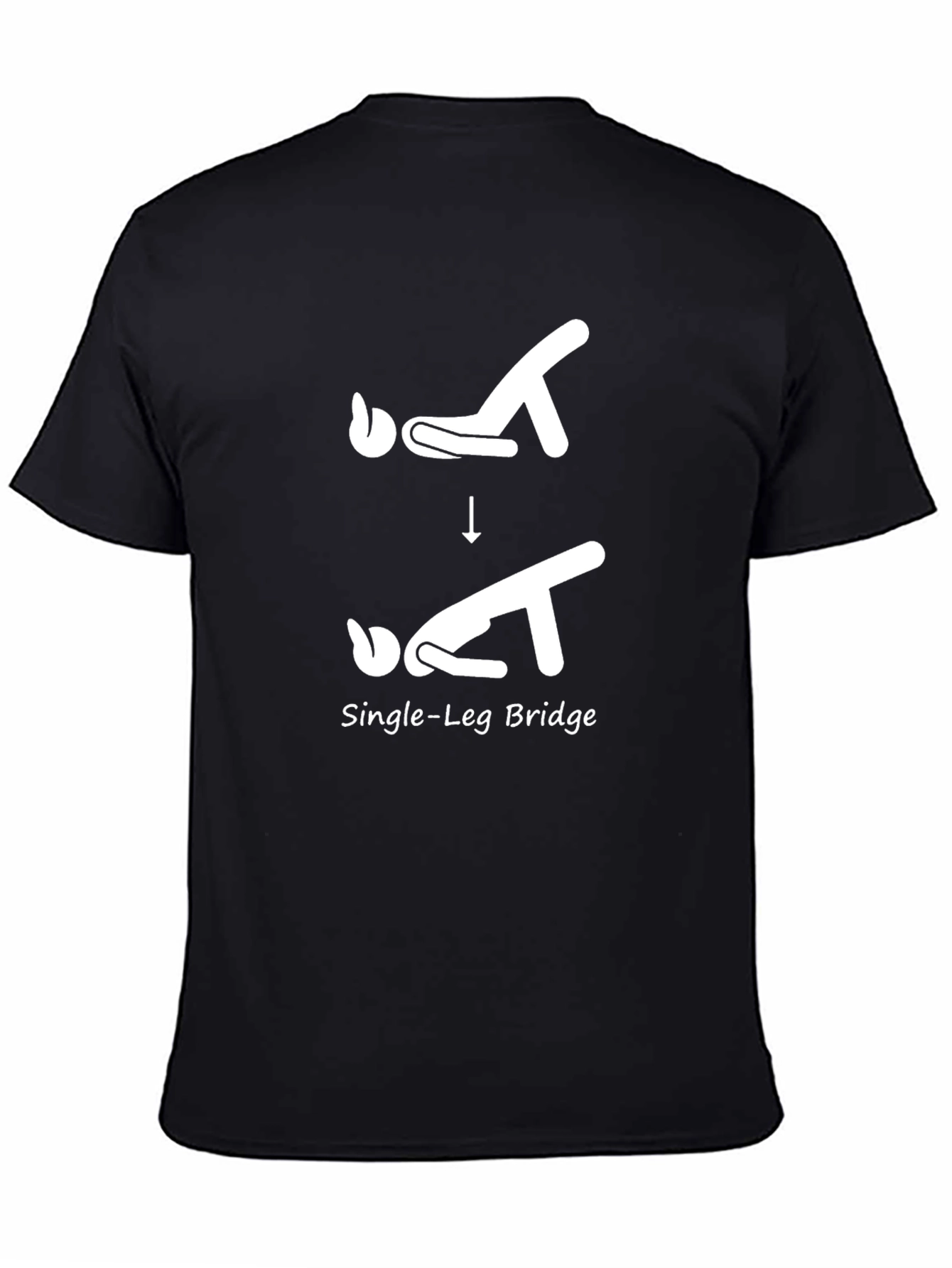 Single-Leg Bridge Exercise Graphic T-Shirt