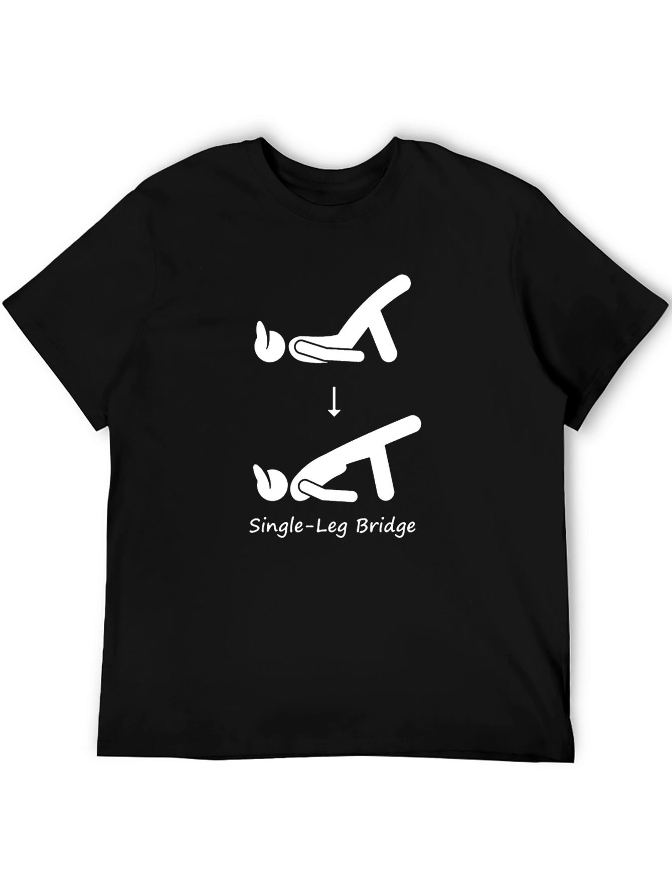 Single-Leg Bridge Exercise Graphic T-Shirt