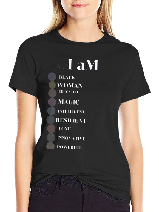 I Am Black Woman T-Shirt - Empowering Statement Tee