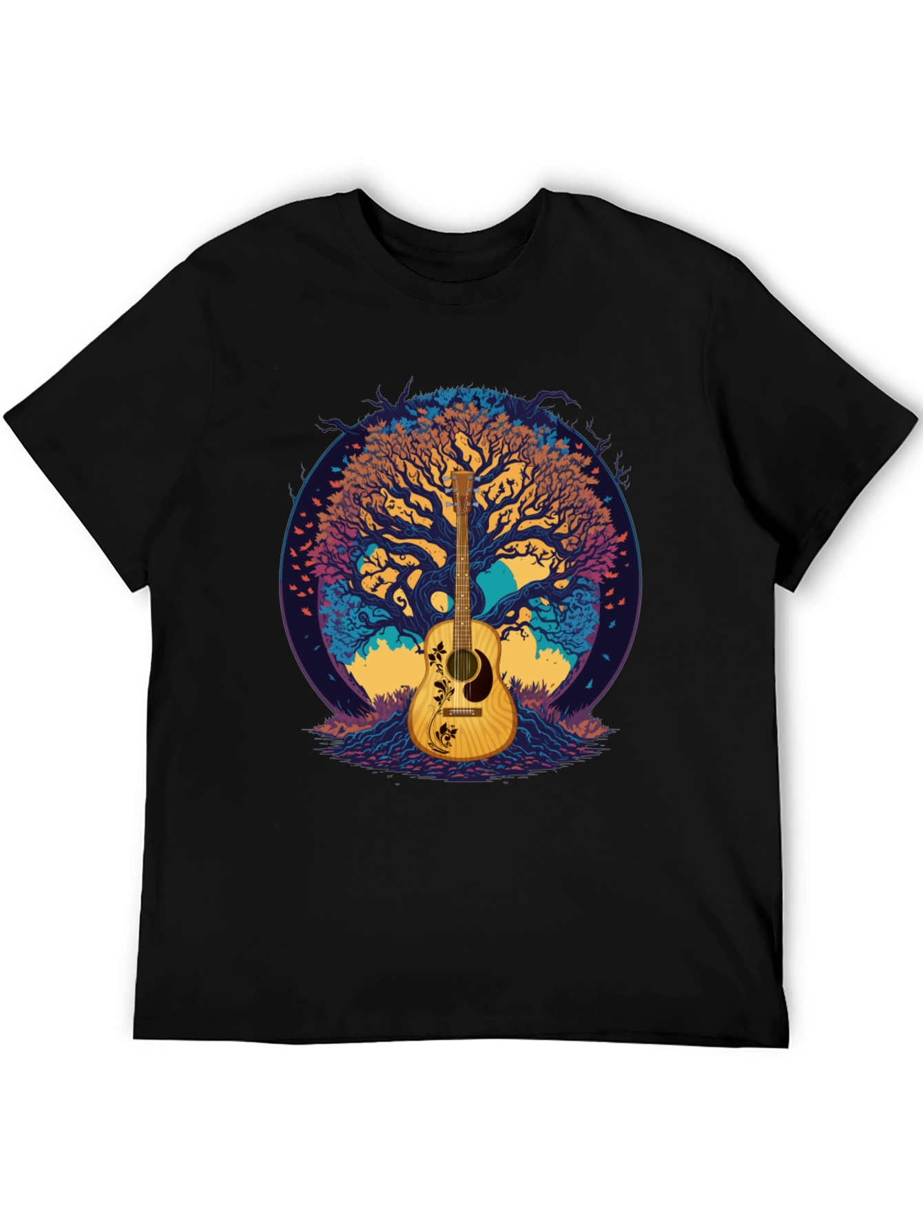 Guitar Tree Graphic Tee - Music Lovers T-Shirt
