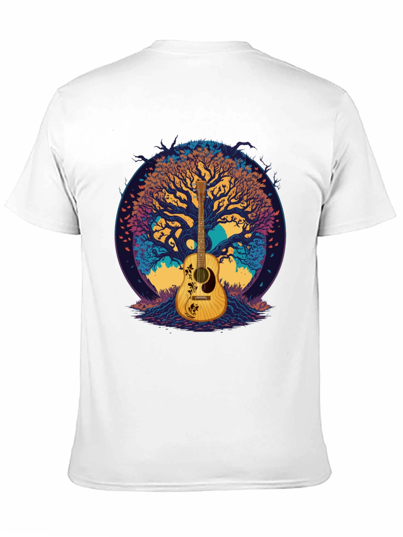 Guitar Tree Graphic Tee - Music Lovers T-Shirt