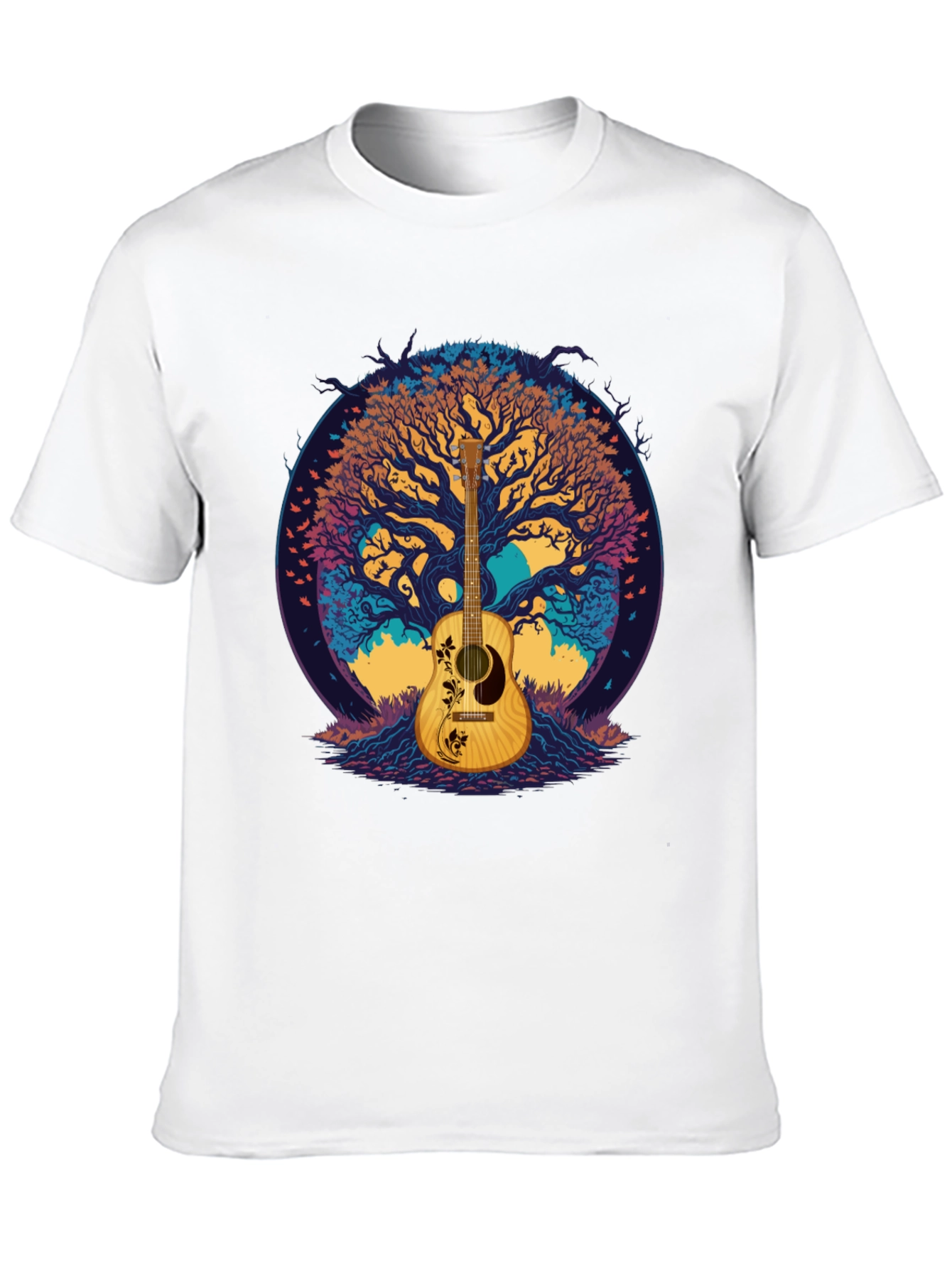 Guitar Tree Graphic Tee - Music Lovers T-Shirt