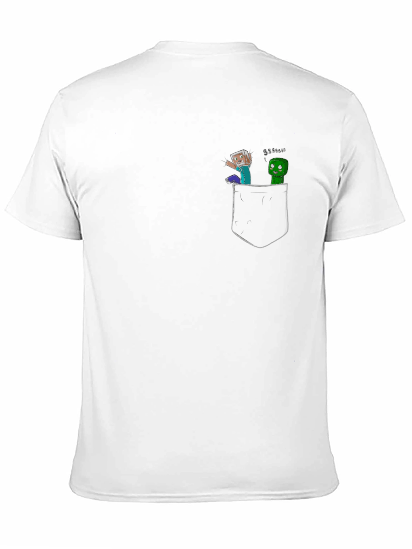 Minecraft Pocket Tee - Black