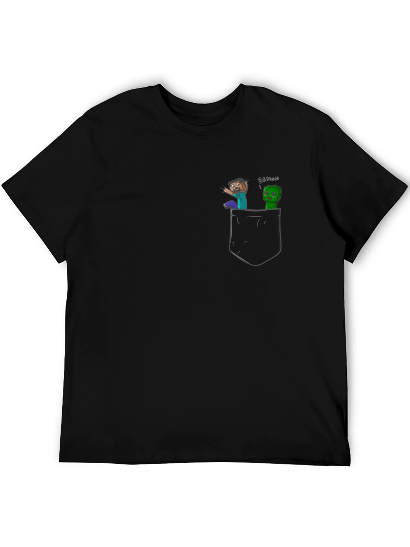 Minecraft Pocket Tee - Black