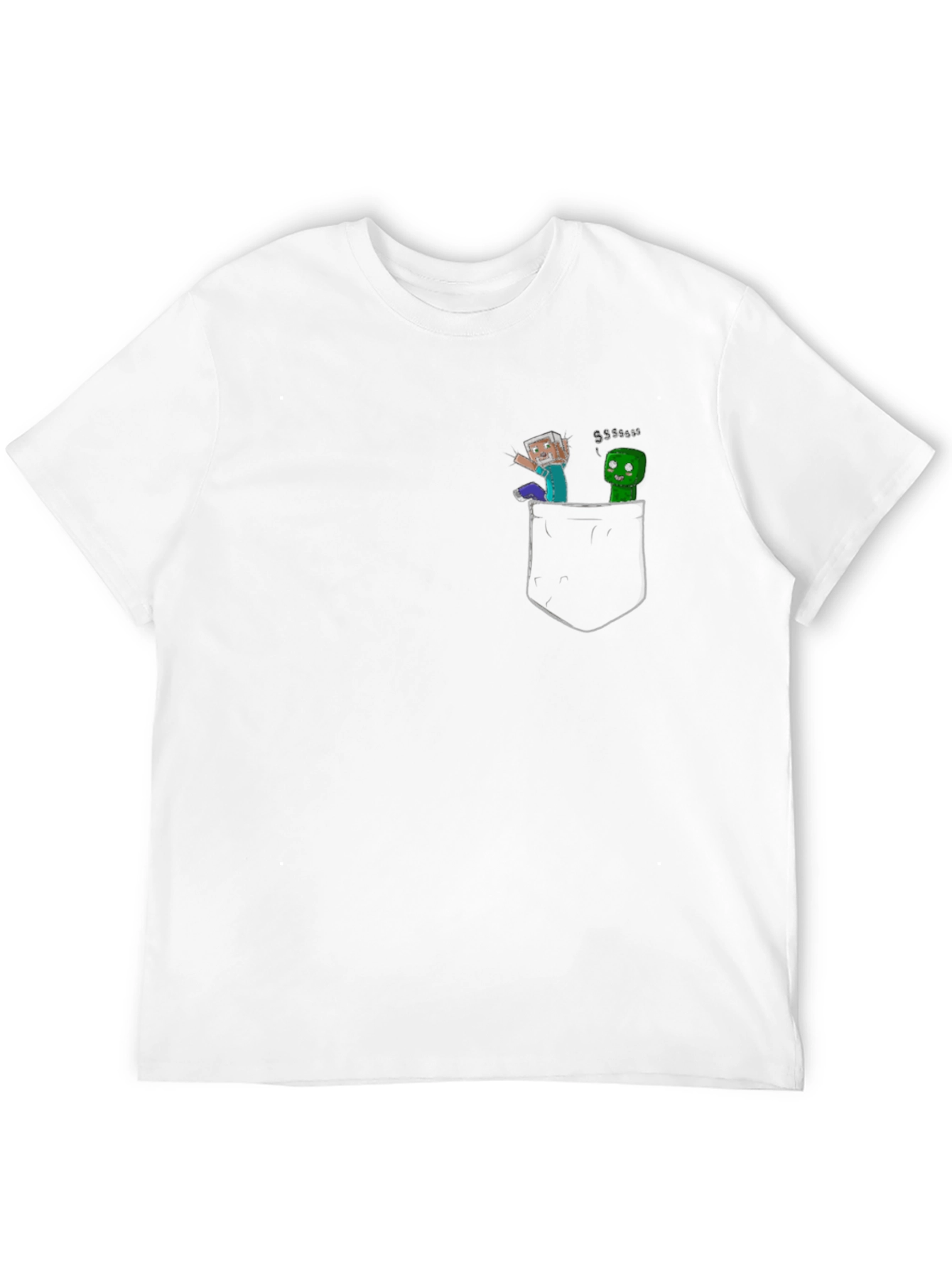 Minecraft Pocket Tee - Black