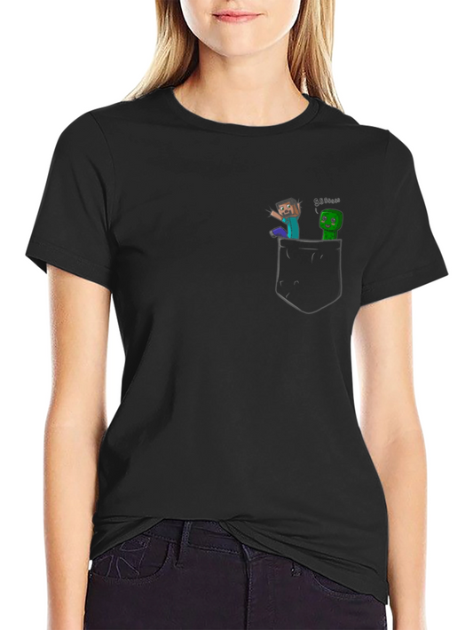 Minecraft Pocket Tee - Black