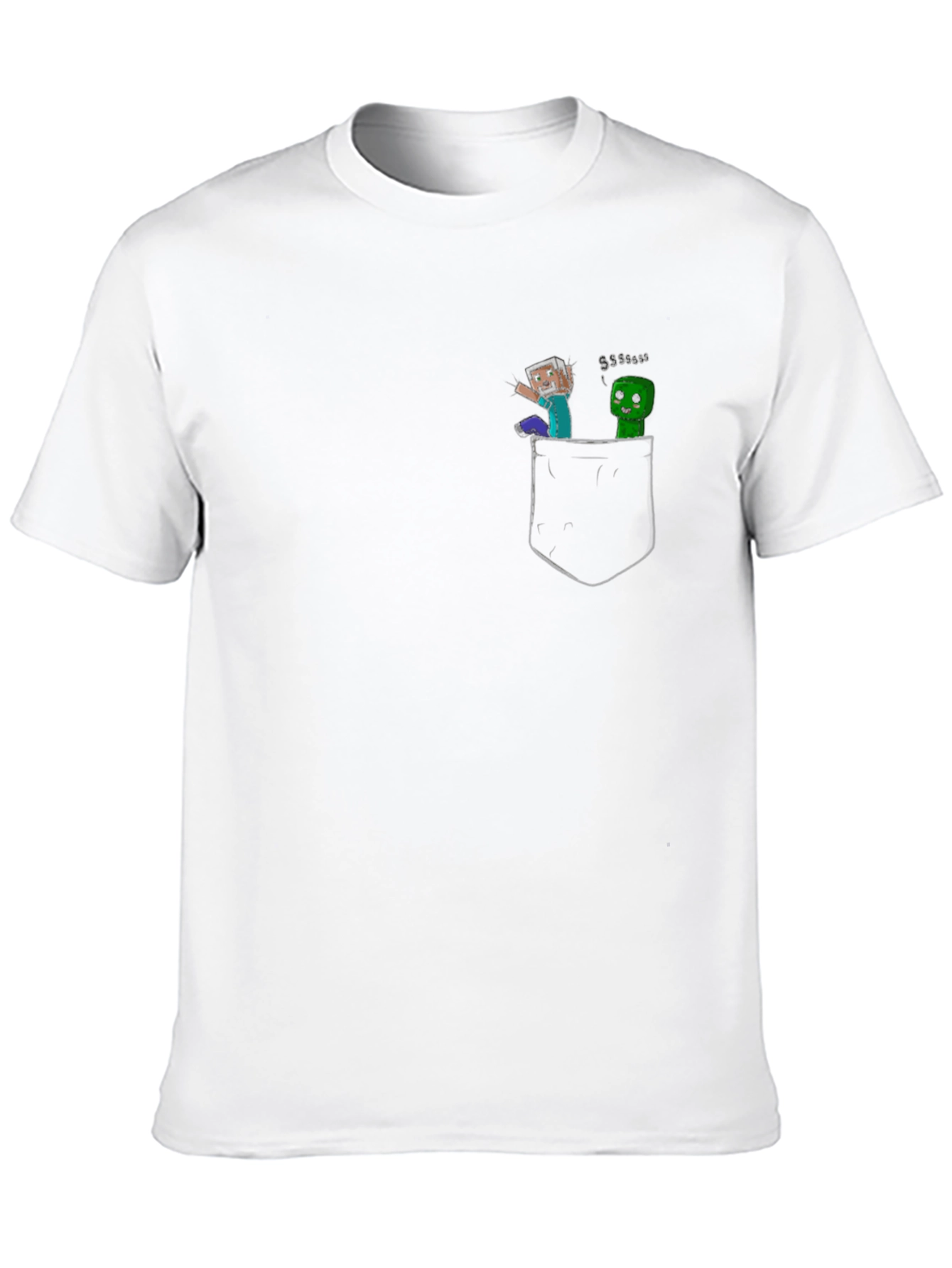 Minecraft Pocket Tee - Black
