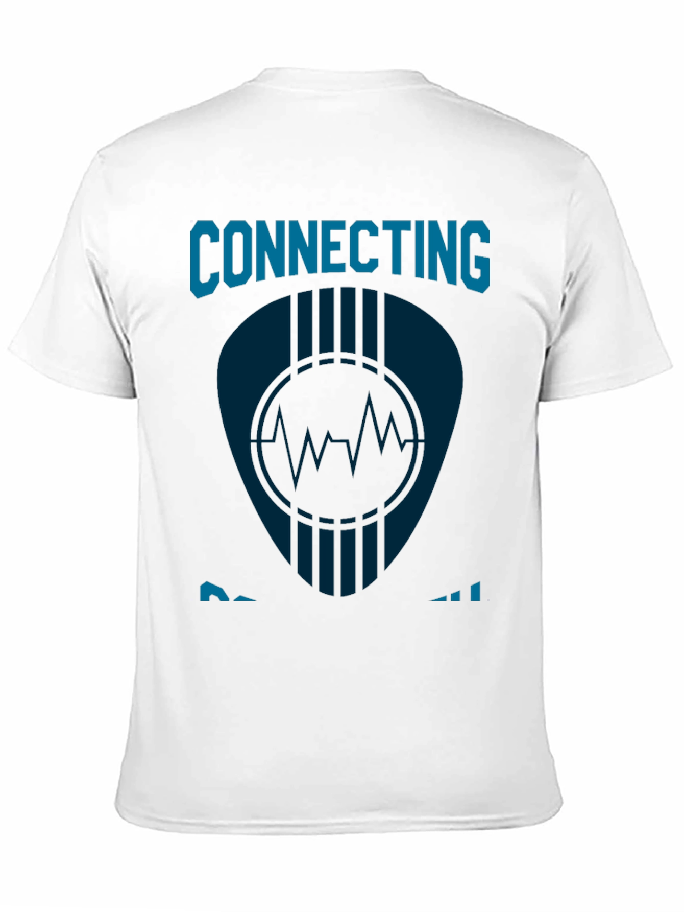 Connecting Waves Black Graphic T-Shirt