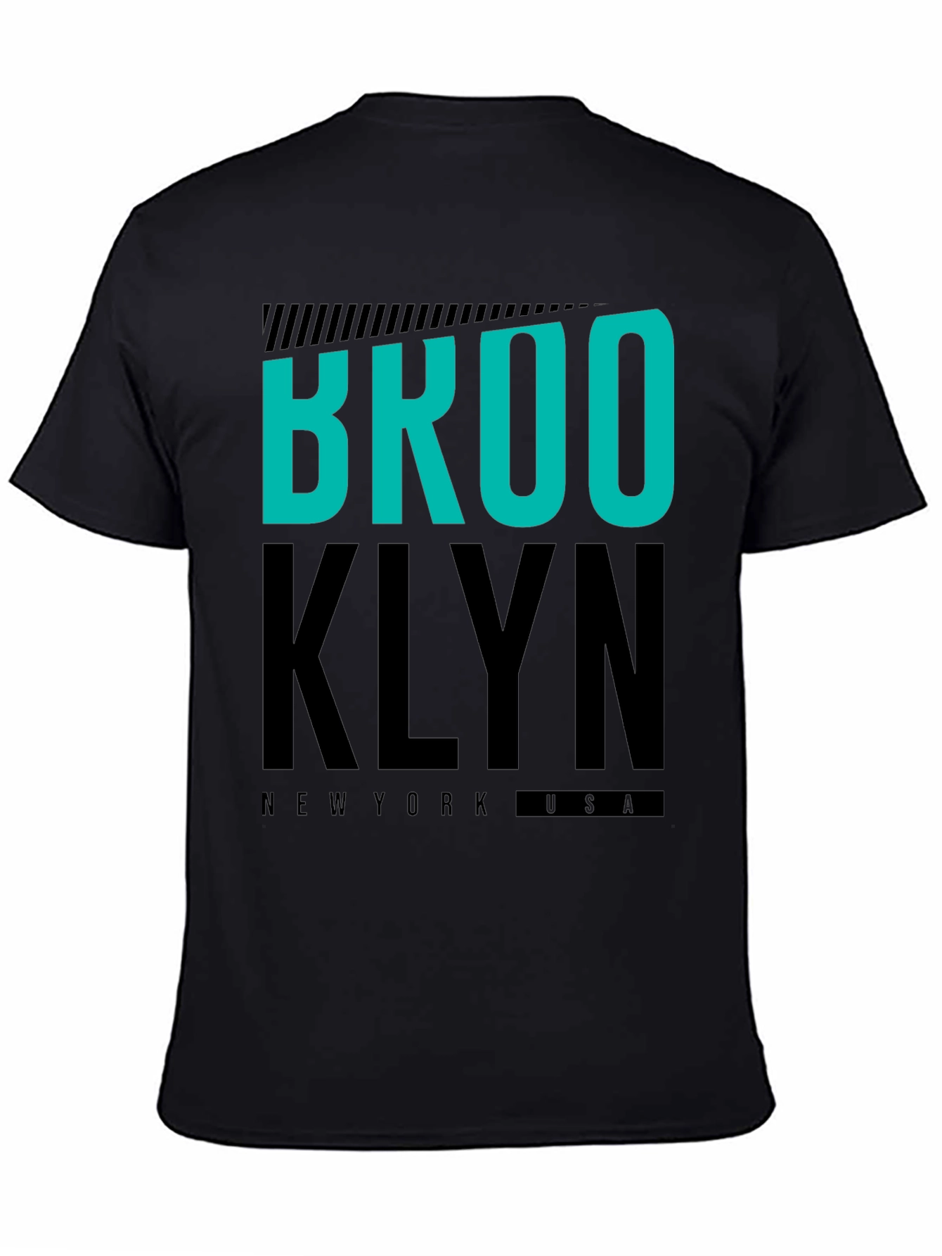 Brooklyn Graphic Tee | Black Crew Neck