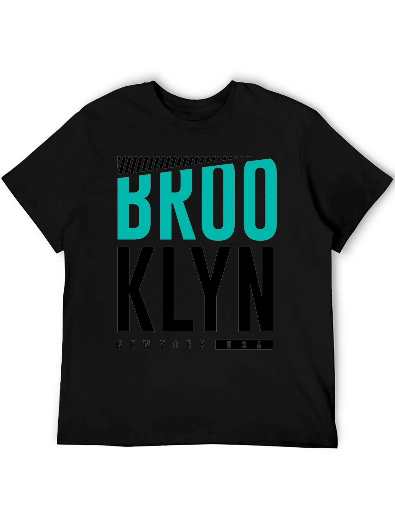 Brooklyn Graphic Tee | Black Crew Neck