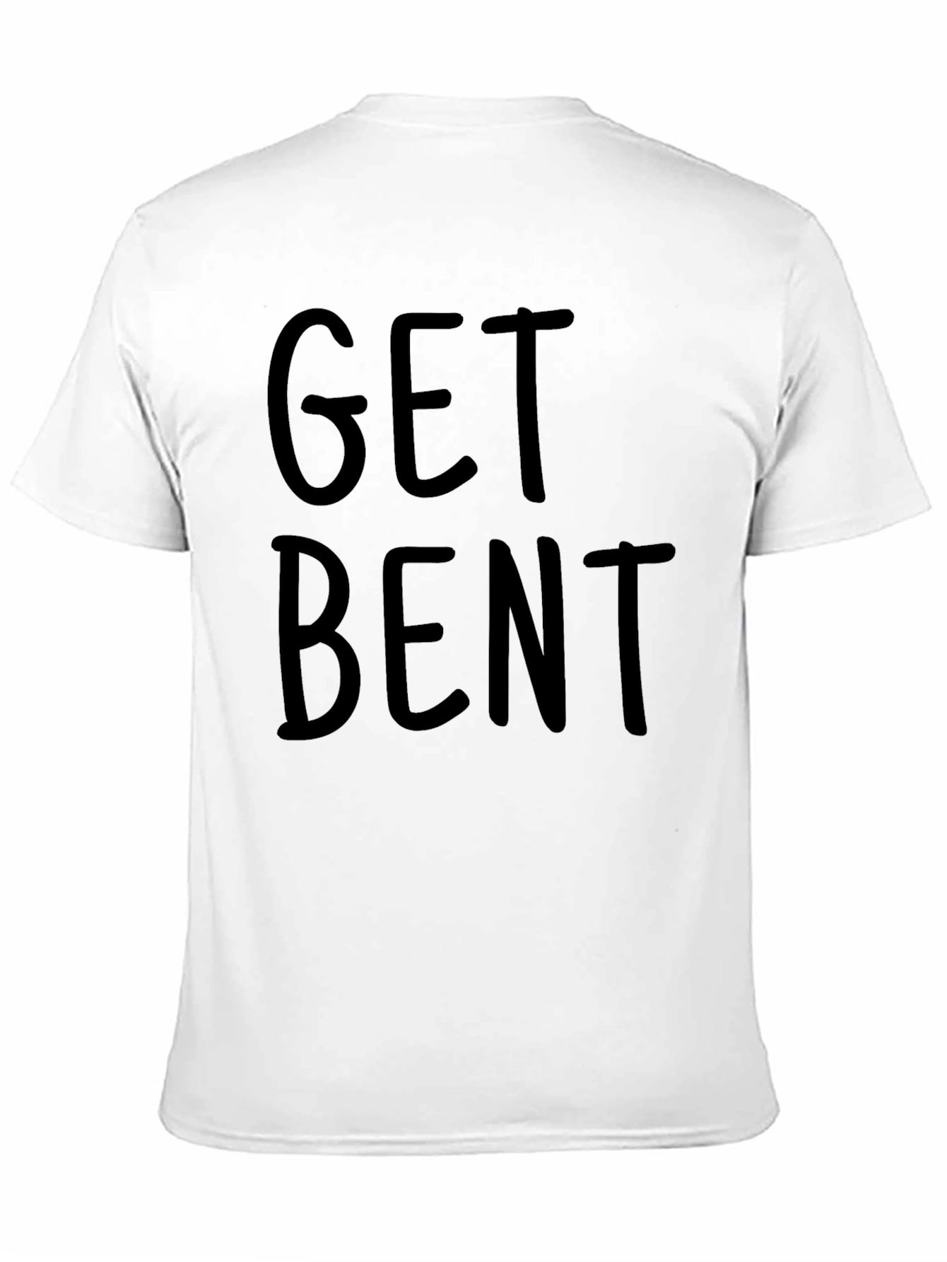 Get Bent Graphic T-Shirt - Black Crew Neck Tee