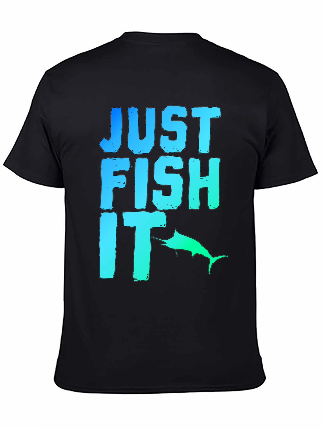 Just Fish It Graphic Tee - Black