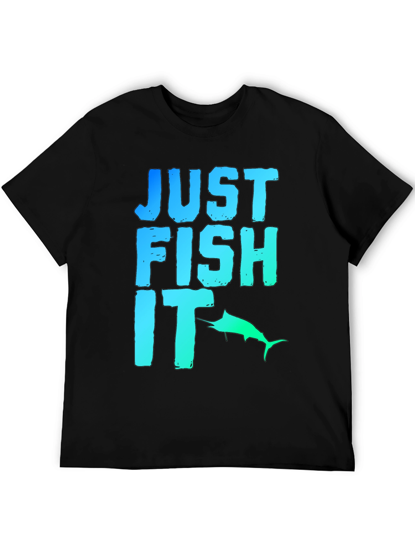 Just Fish It Graphic Tee - Black
