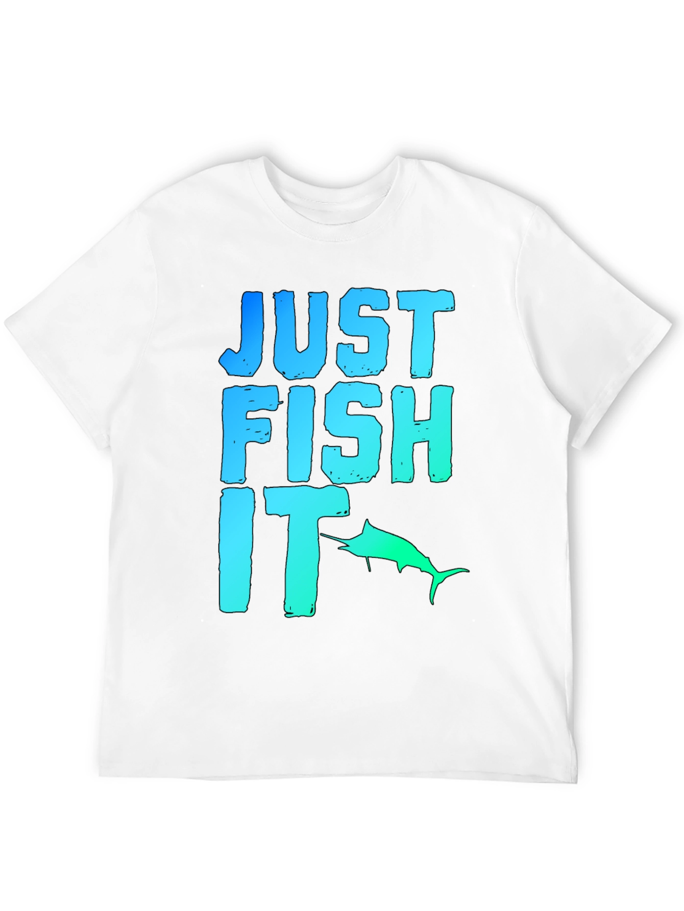 Just Fish It Graphic Tee - Black