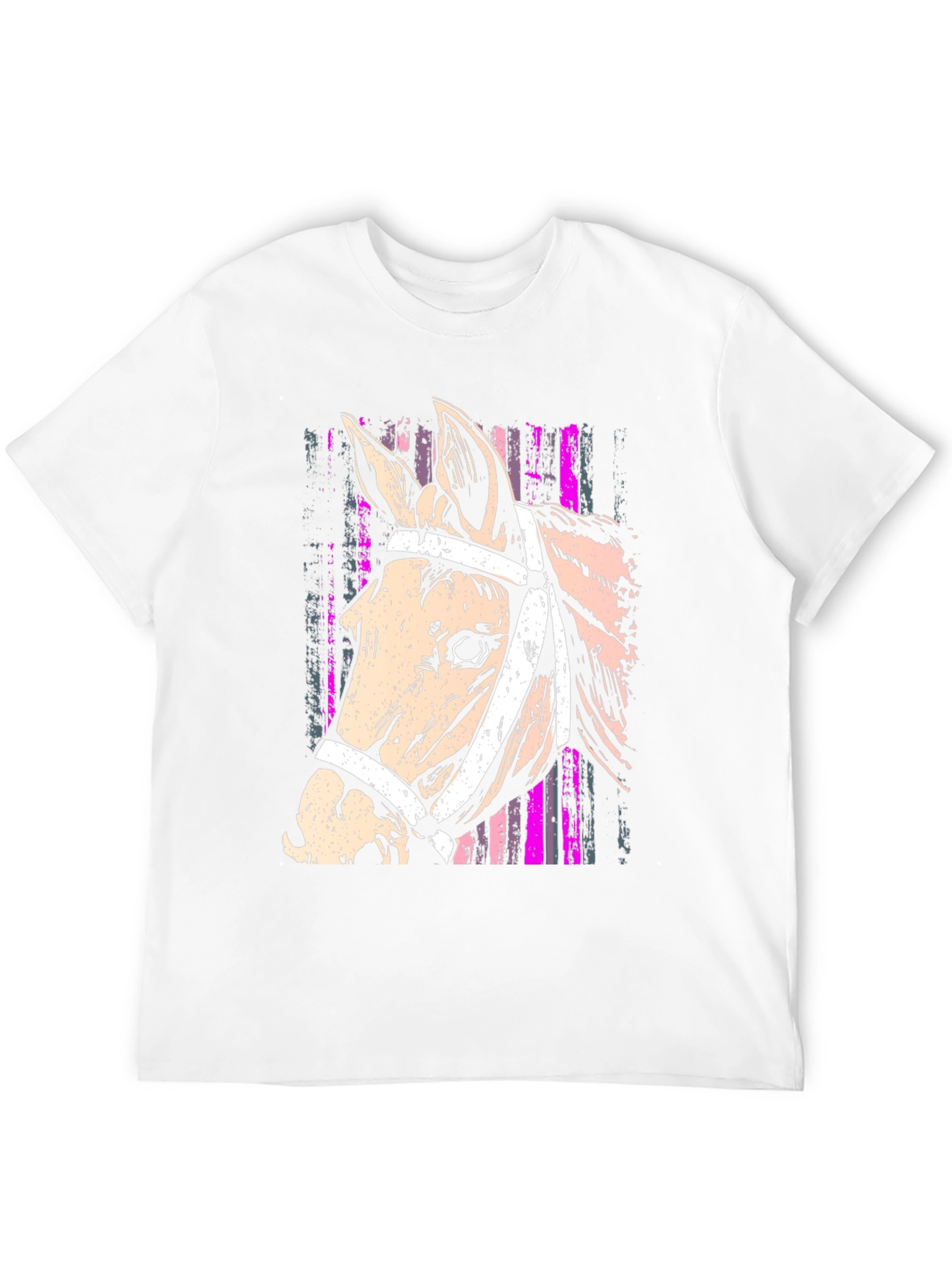 Horse Head Graphic Tee - Stylish Equestrian Design