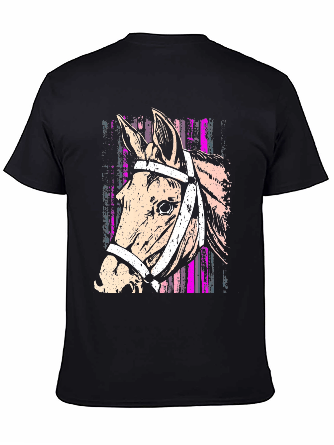 Horse Head Graphic Tee - Stylish Equestrian Design