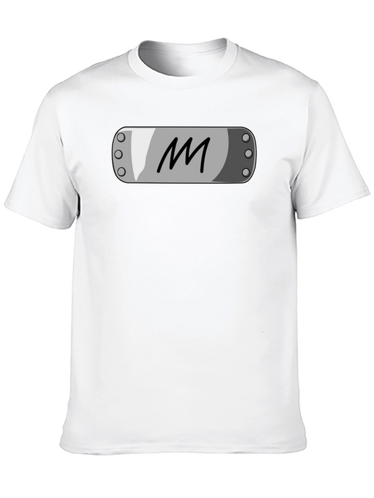 Anime M Symbol T-Shirt - Black